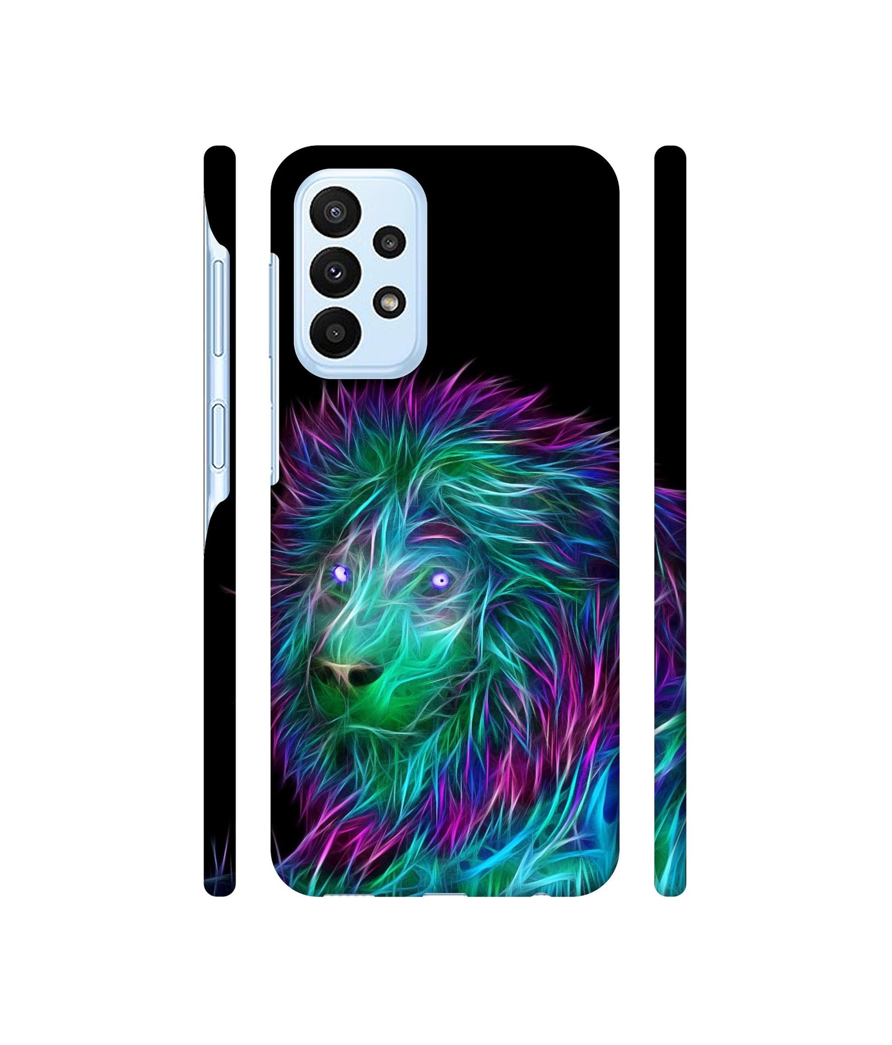 3D Lion Designer Hard Back Cover for Samsung Galaxy A23 4G