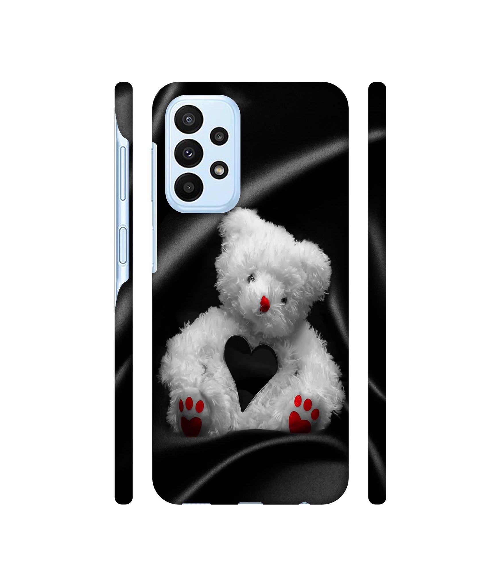 White Teddy Bear Designer Hard Back Cover for Samsung Galaxy A23 4G