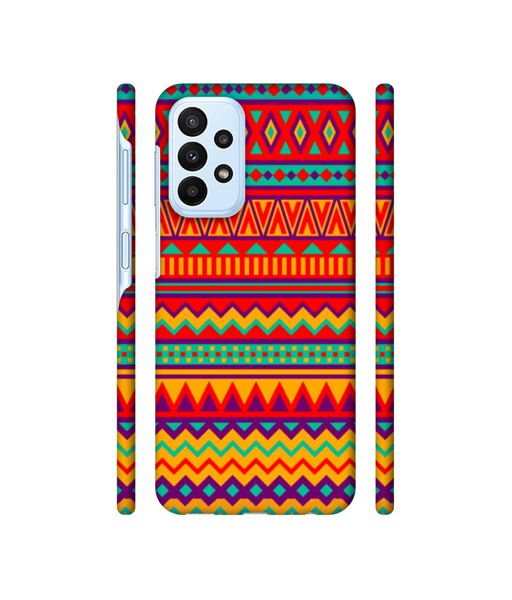 Multicolor Rangoli Art Designer Hard Back Cover for Samsung Galaxy A23 4G