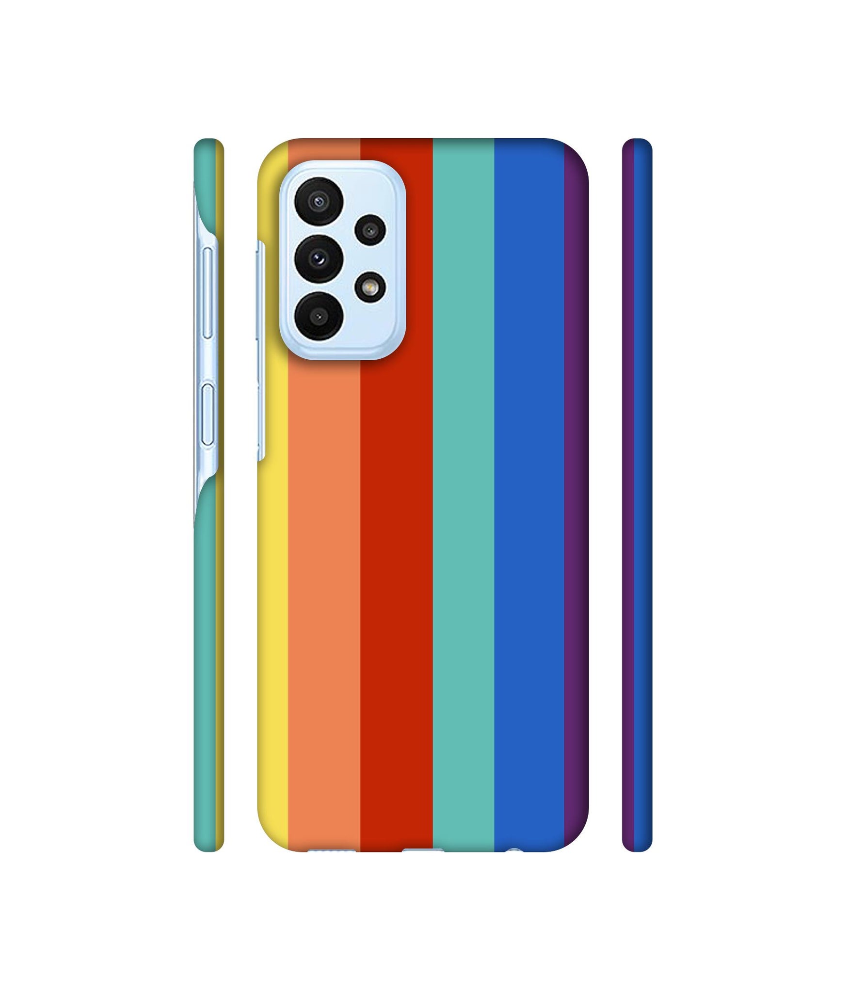 Rainbow Colors Designer Hard Back Cover for Samsung Galaxy A23 4G