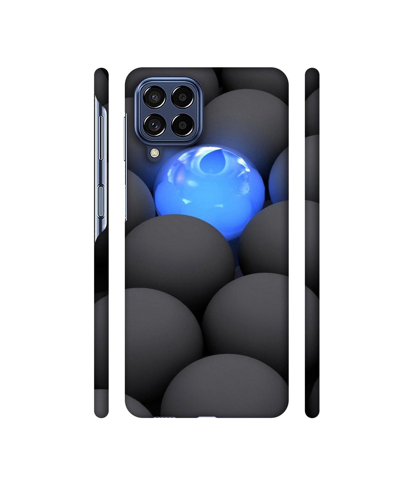 Balls Dark Neon Sight Surface Designer Hard Back Cover for Samsung Galaxy M53 5G