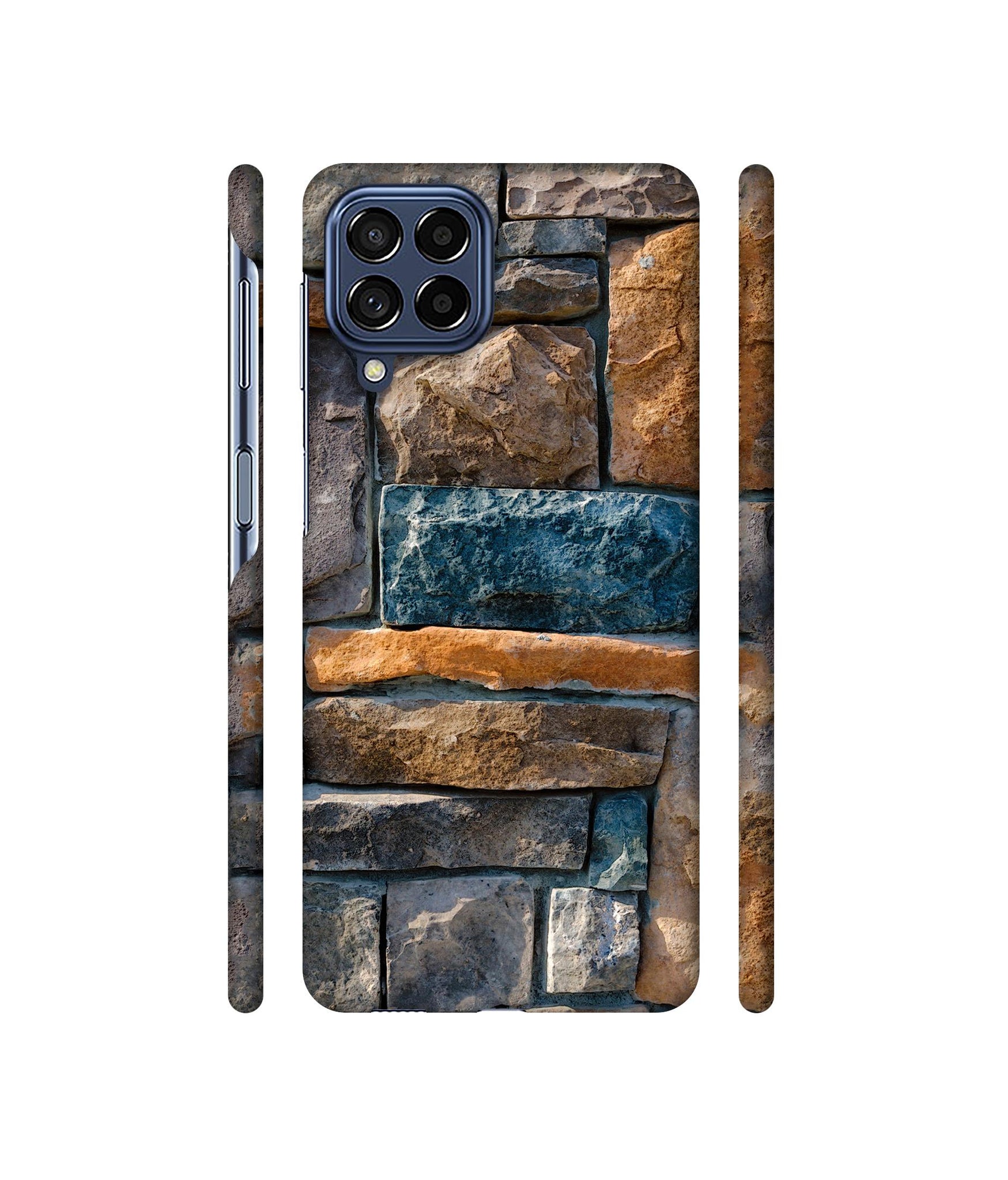 Decorative Stone Cladding Designer Hard Back Cover for Samsung Galaxy M53 5G