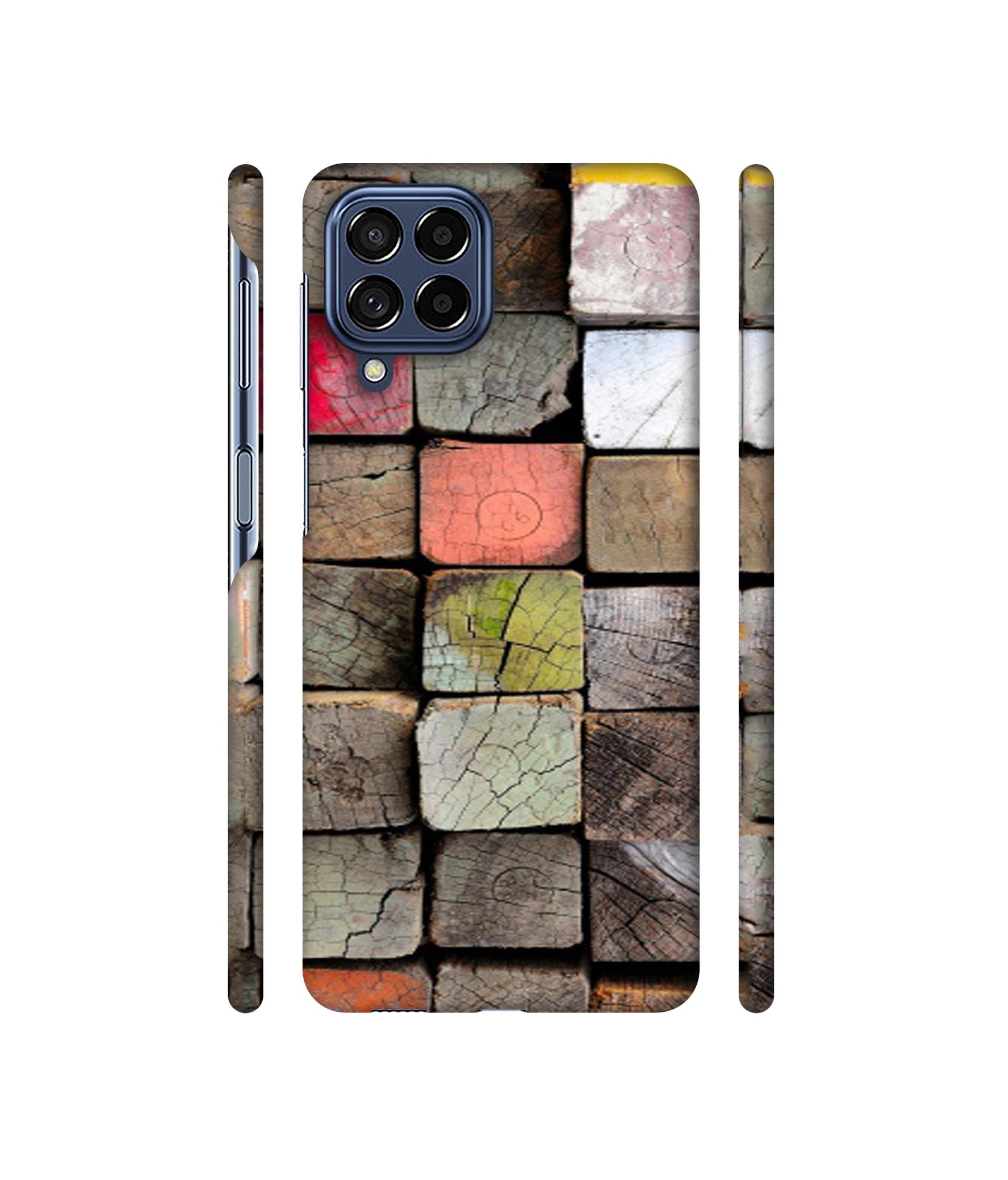 Wood Lumber Paint Designer Hard Back Cover for Samsung Galaxy M53 5G