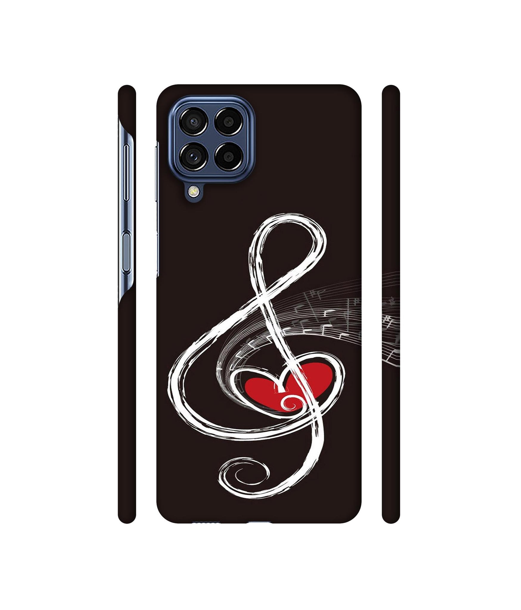 Love Note Music Designer Hard Back Cover for Samsung Galaxy M53 5G