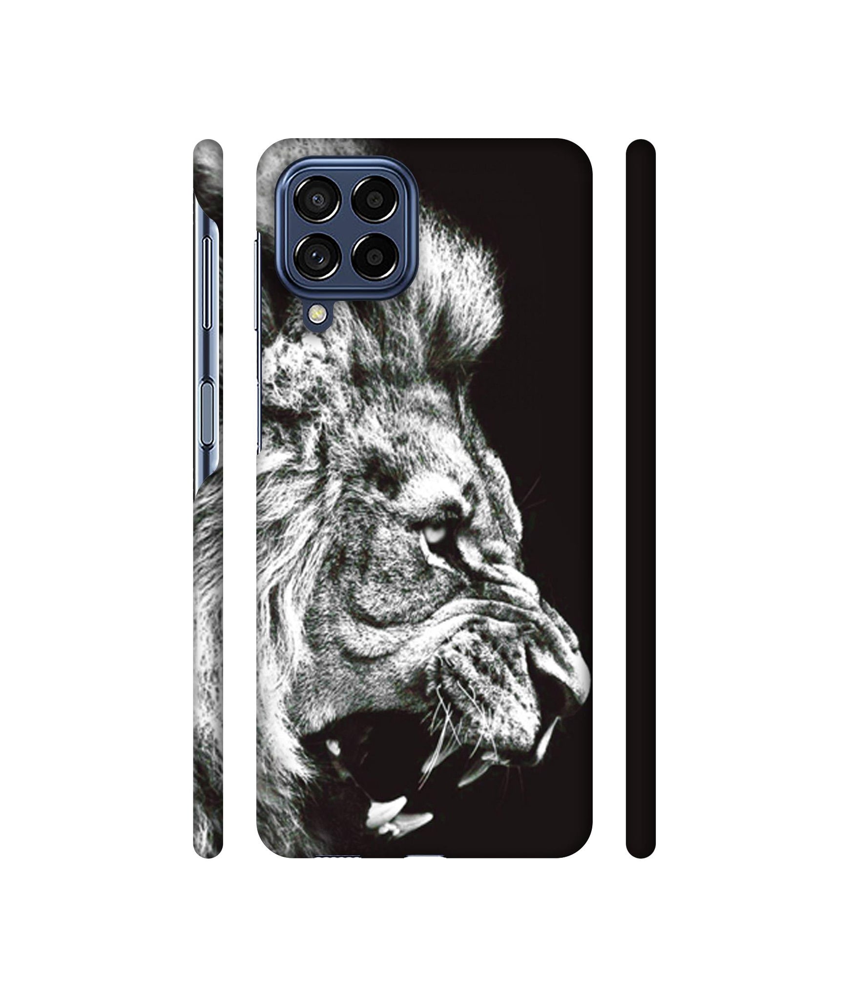 Angry Lion Designer Hard Back Cover for Samsung Galaxy M53 5G