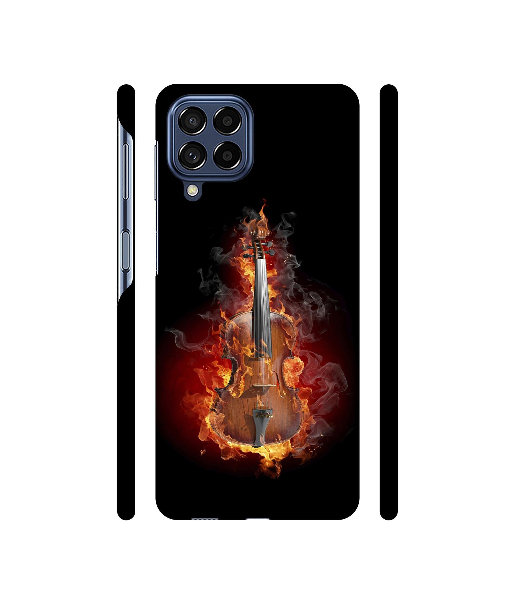 Burning Violin Designer Hard Back Cover for Samsung Galaxy M53 5G