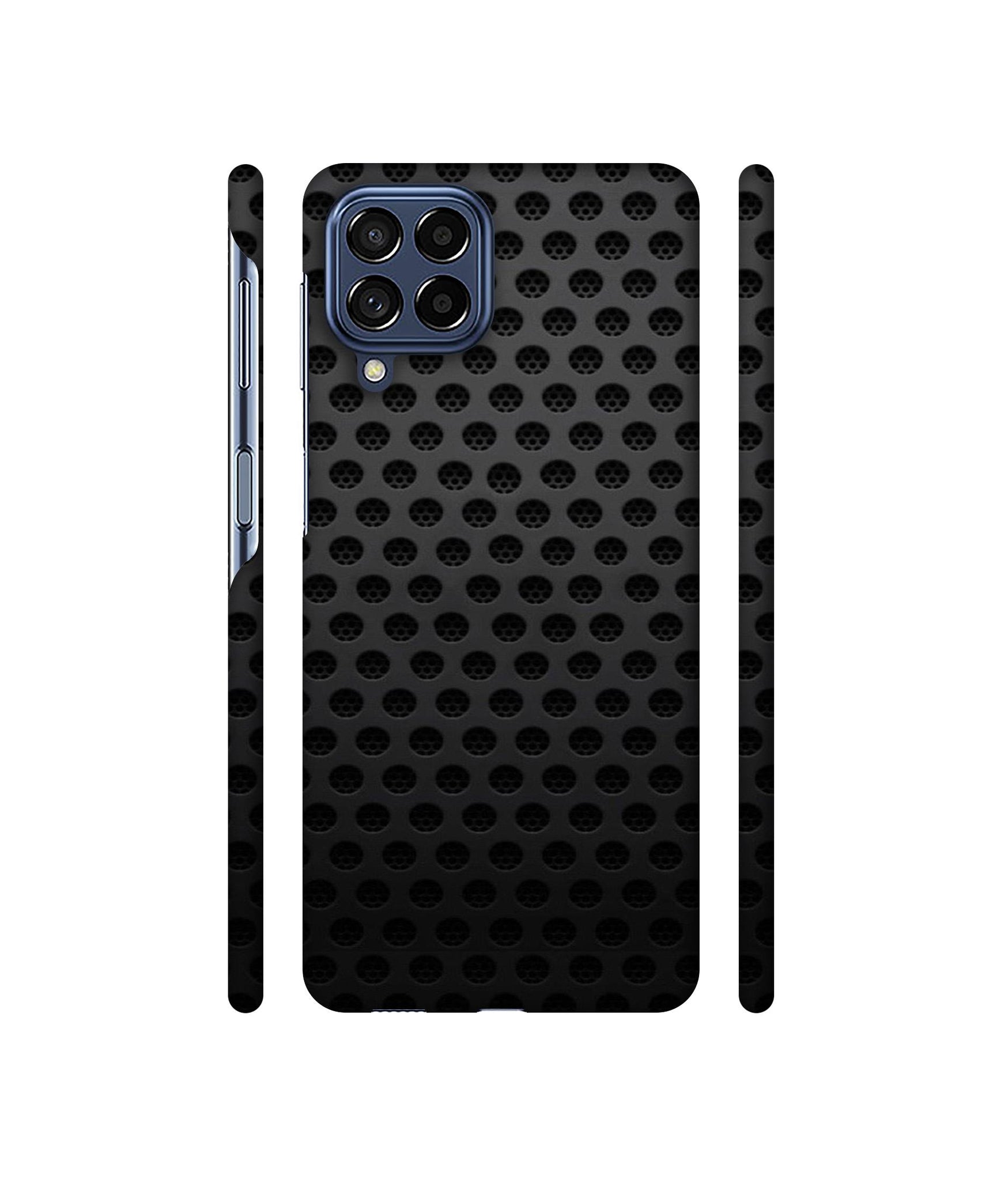 Black Circle Designer Hard Back Cover for Samsung Galaxy M53 5G