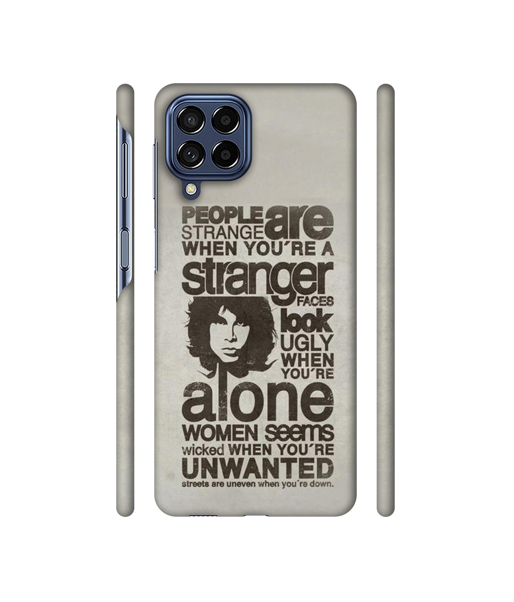 Quotes Pattern Designer Hard Back Cover for Samsung Galaxy M53 5G