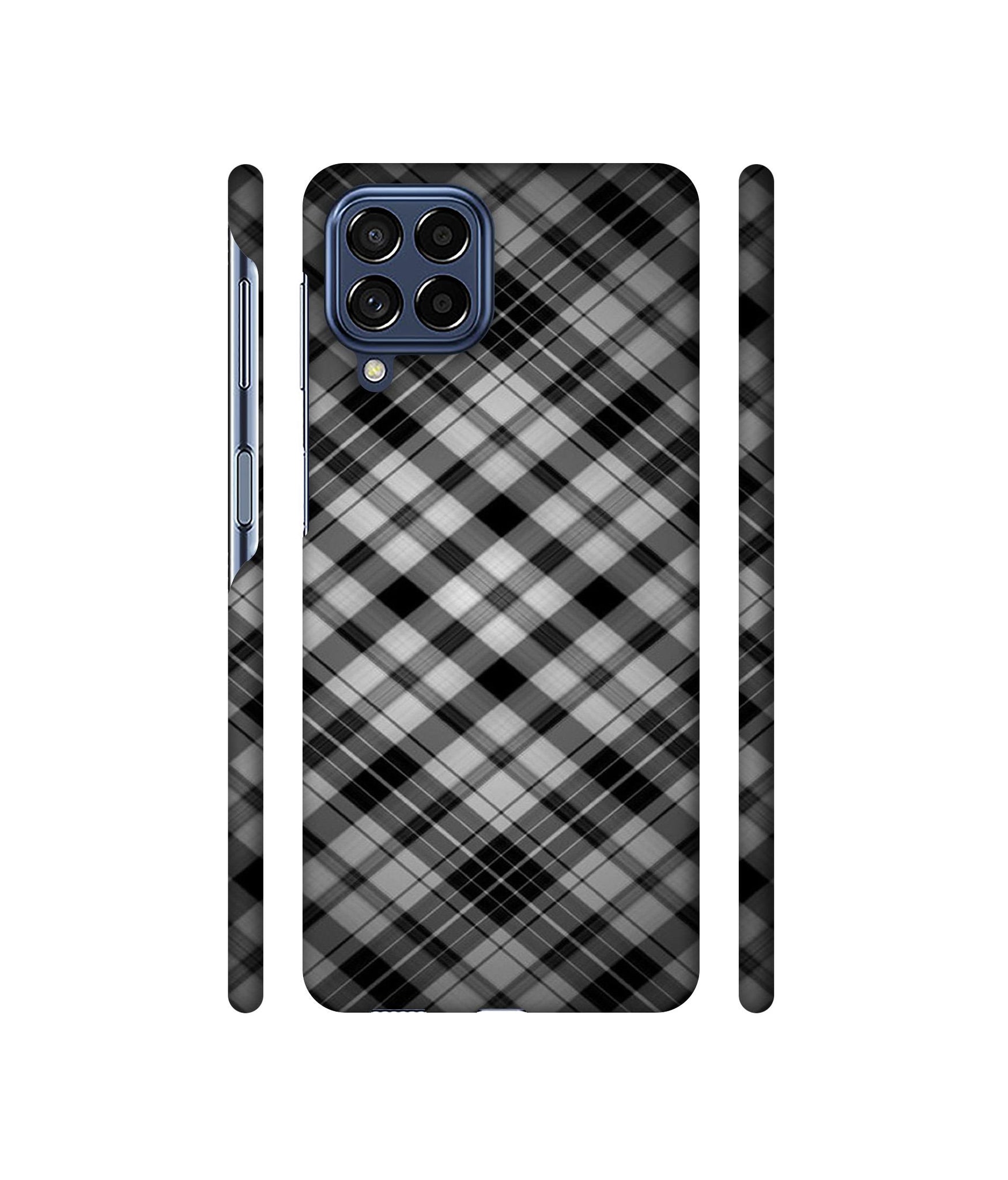 Black Stripes Pattern Designer Hard Back Cover for Samsung Galaxy M53 5G