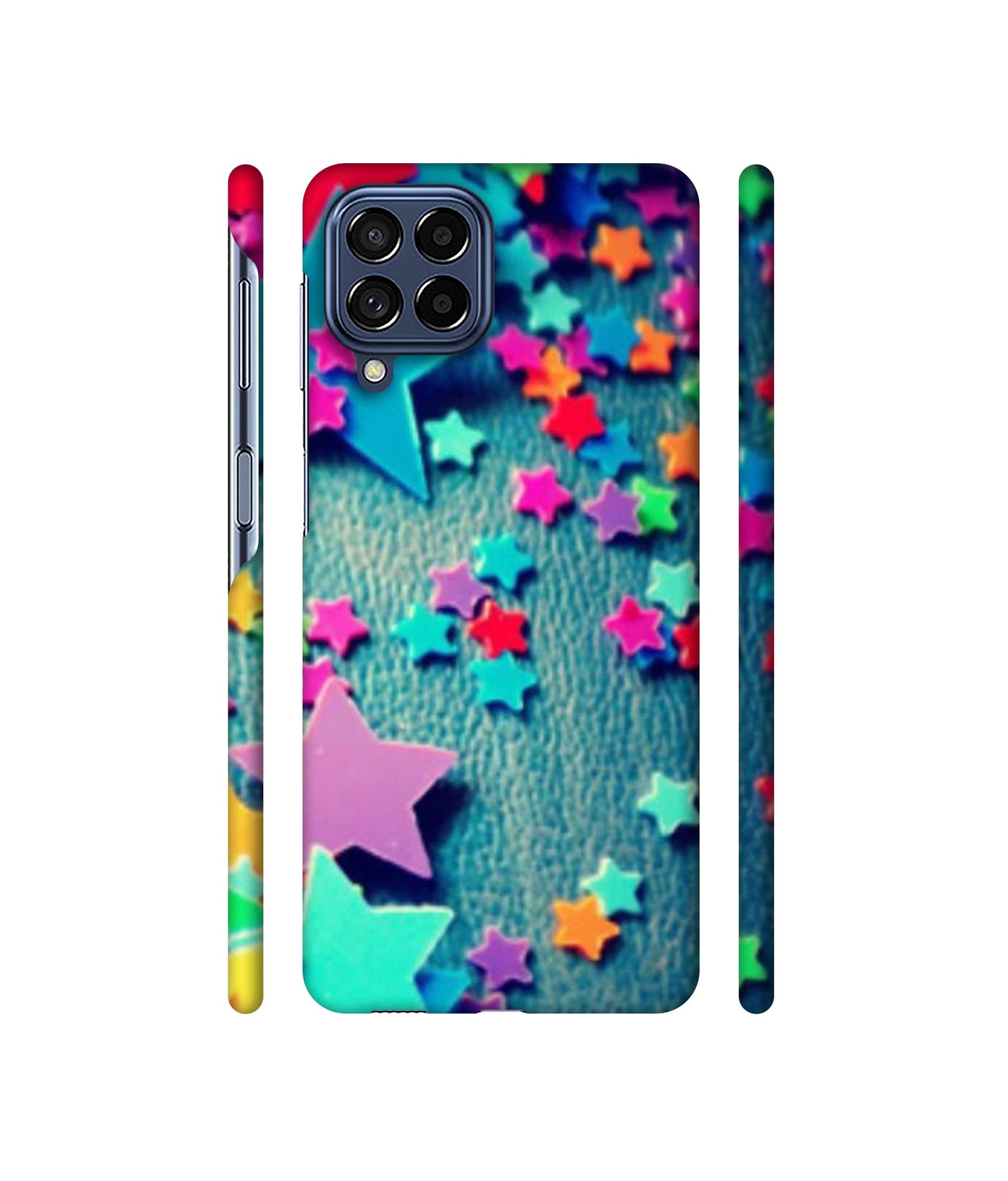 Colorful Stars Designer Hard Back Cover for Samsung Galaxy M53 5G