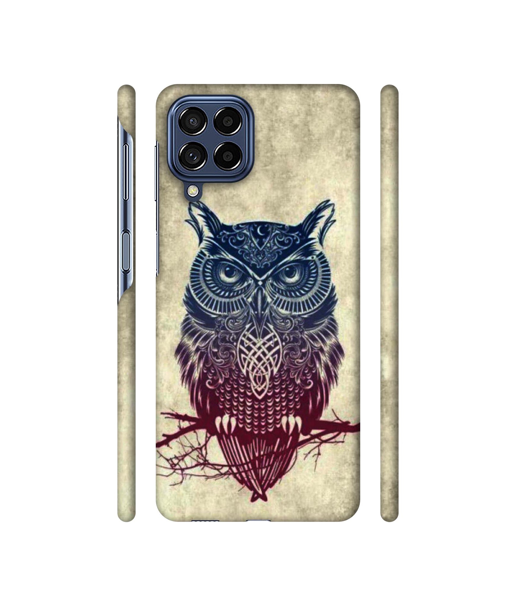 Owl Pattern Designer Hard Back Cover for Samsung Galaxy M53 5G