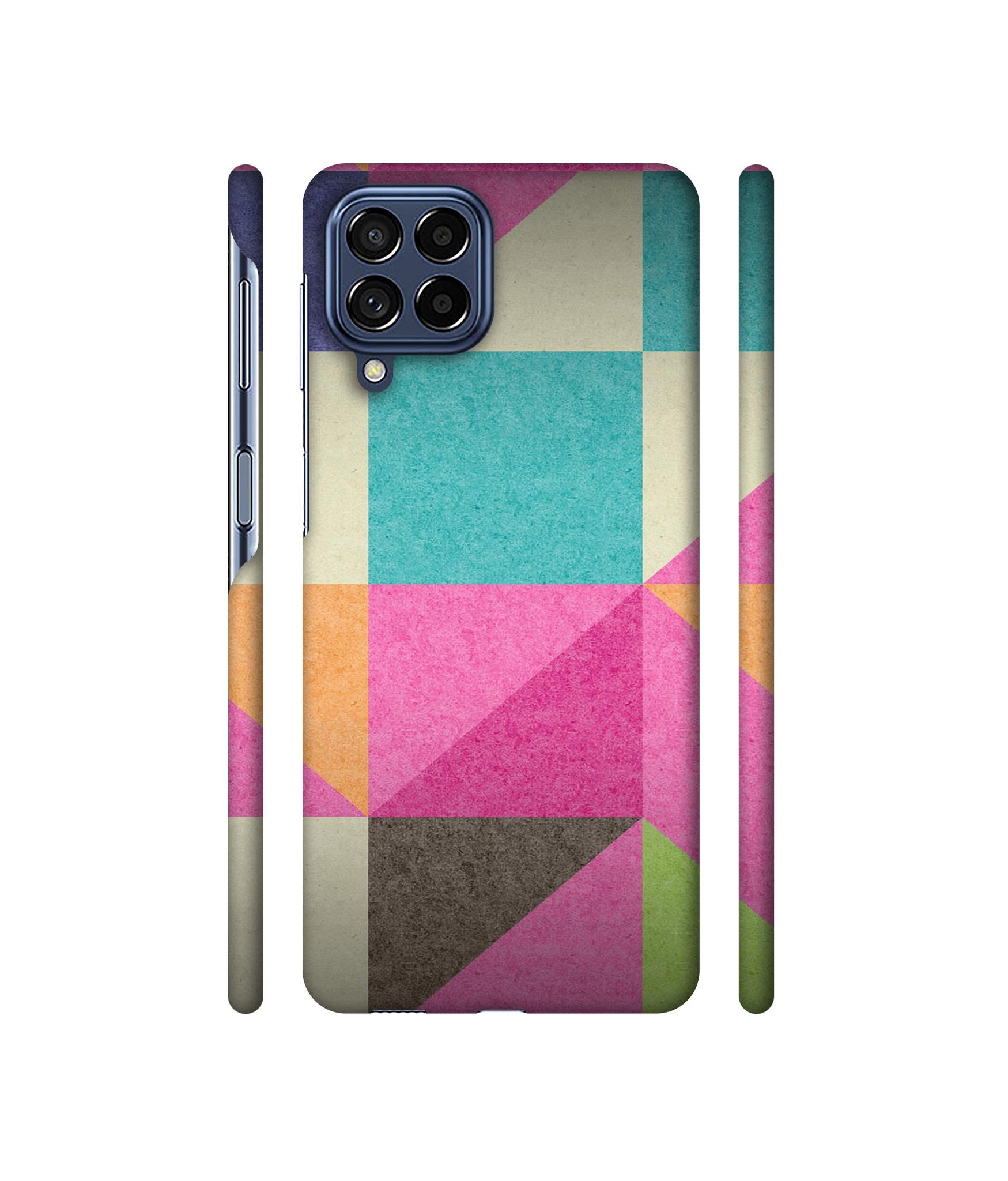 Pink Cyan Designer Hard Back Cover for Samsung Galaxy M53 5G