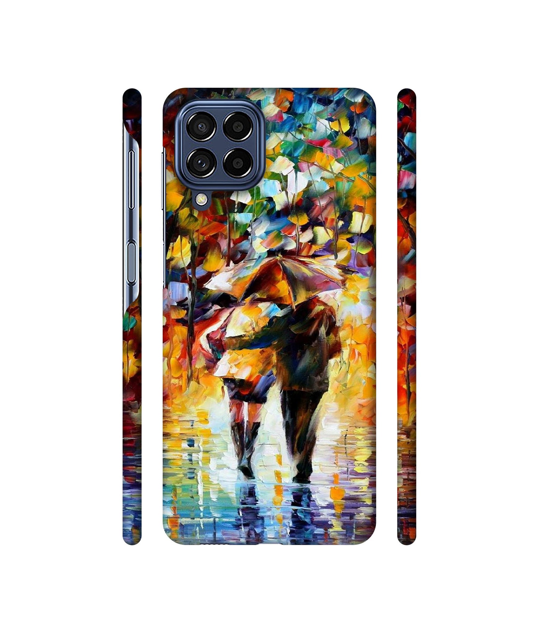 Paint Couple Pattern Designer Hard Back Cover for Samsung Galaxy M53 5G