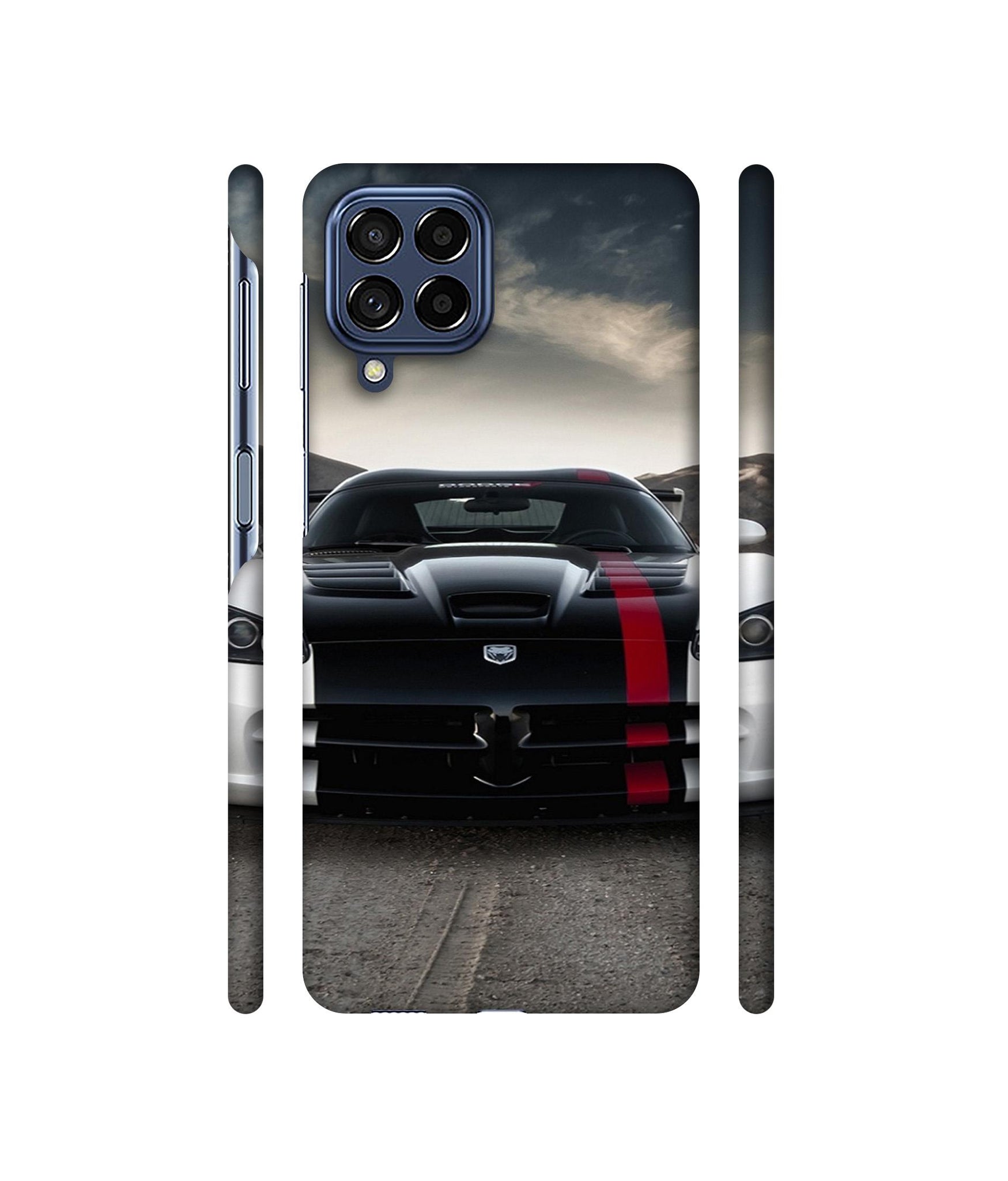 Sports Car Pattern Designer Hard Back Cover for Samsung Galaxy M53 5G