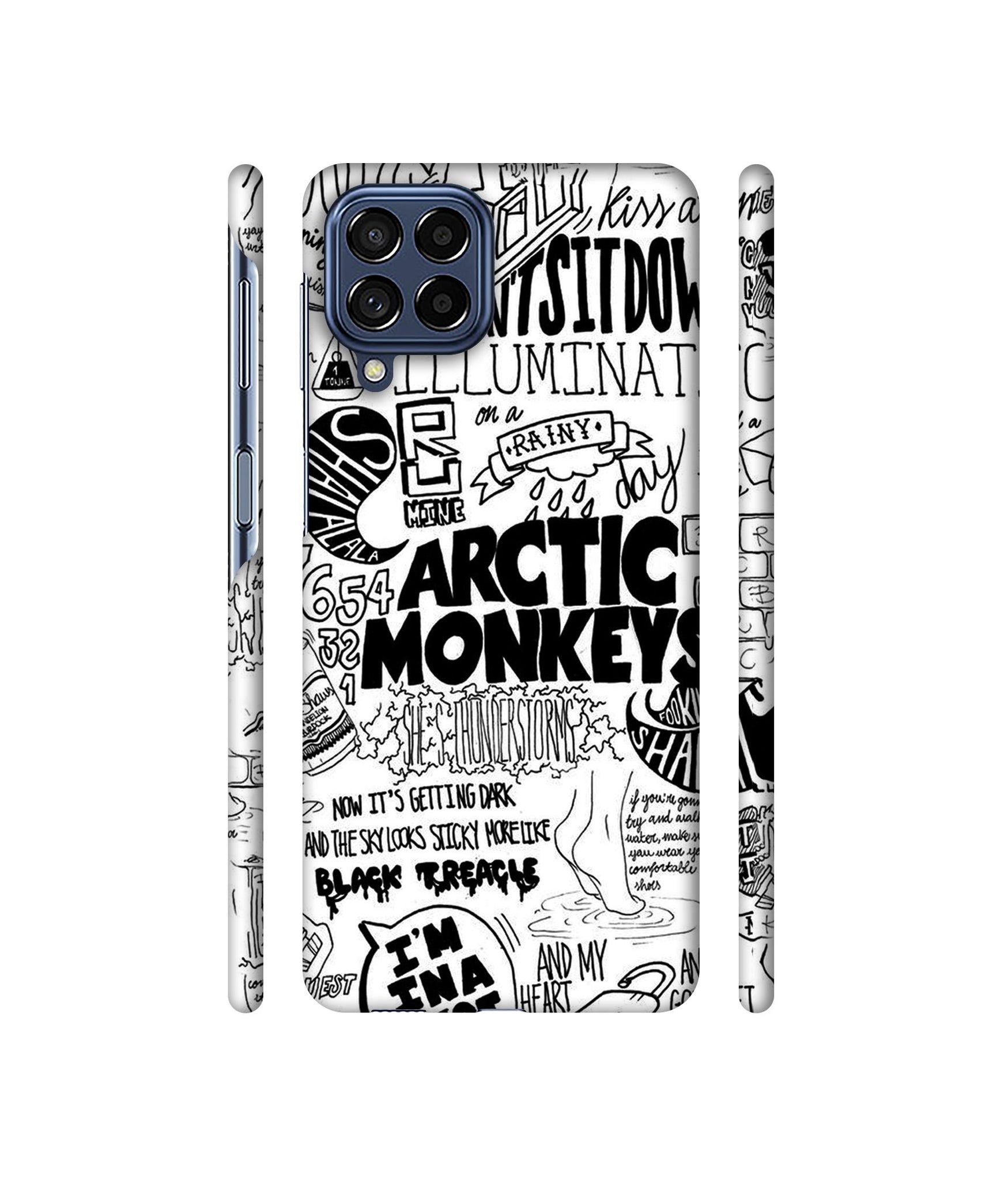 Arctic Monkeys Pattern Designer Hard Back Cover for Samsung Galaxy M53 5G