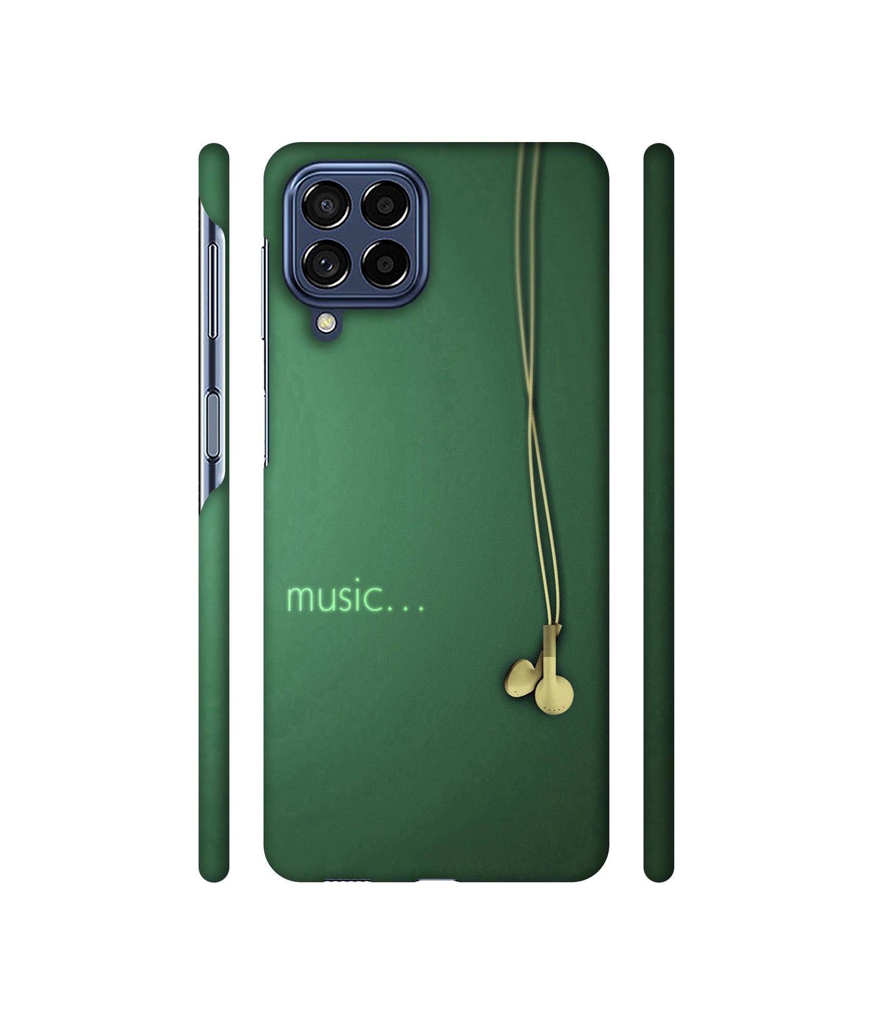 Headphone Music Designer Hard Back Cover for Samsung Galaxy M53 5G