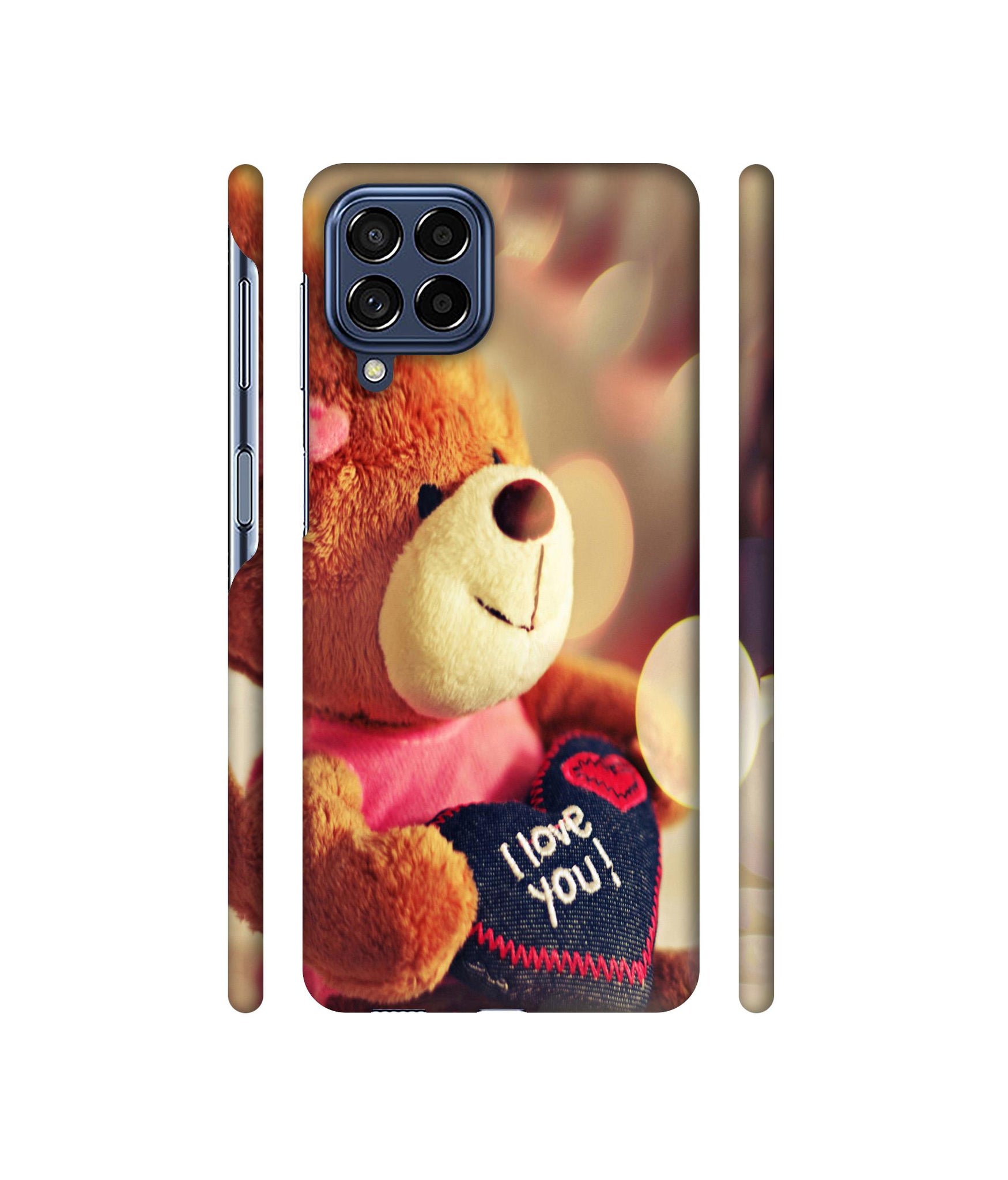 Teddy Bear Designer Hard Back Cover for Samsung Galaxy M53 5G