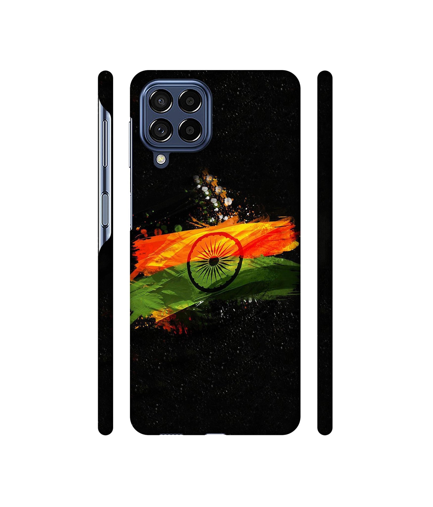 Indian Flag Designer Hard Back Cover for Samsung Galaxy M53 5G