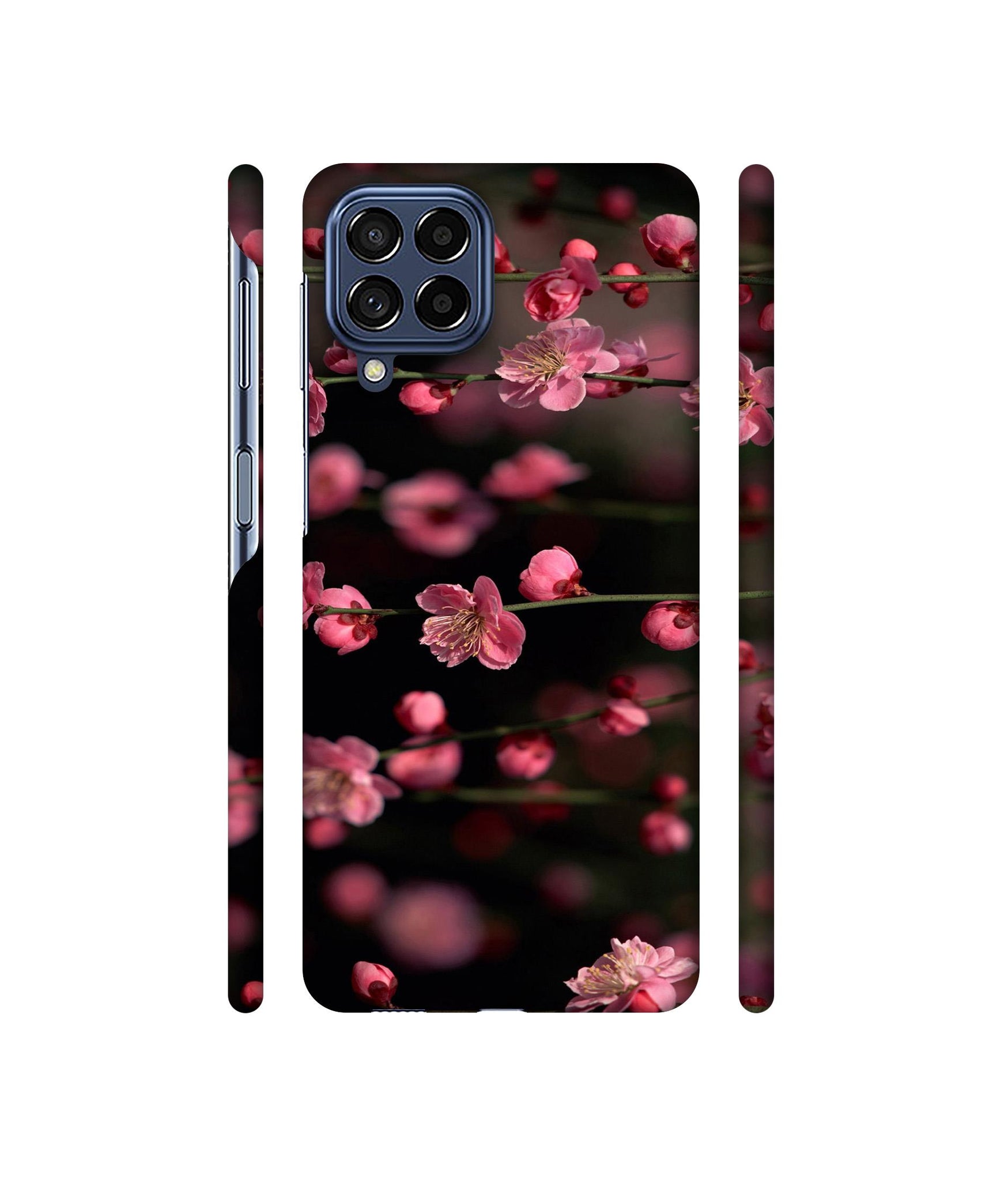 Pink Flowers Designer Hard Back Cover for Samsung Galaxy M53 5G
