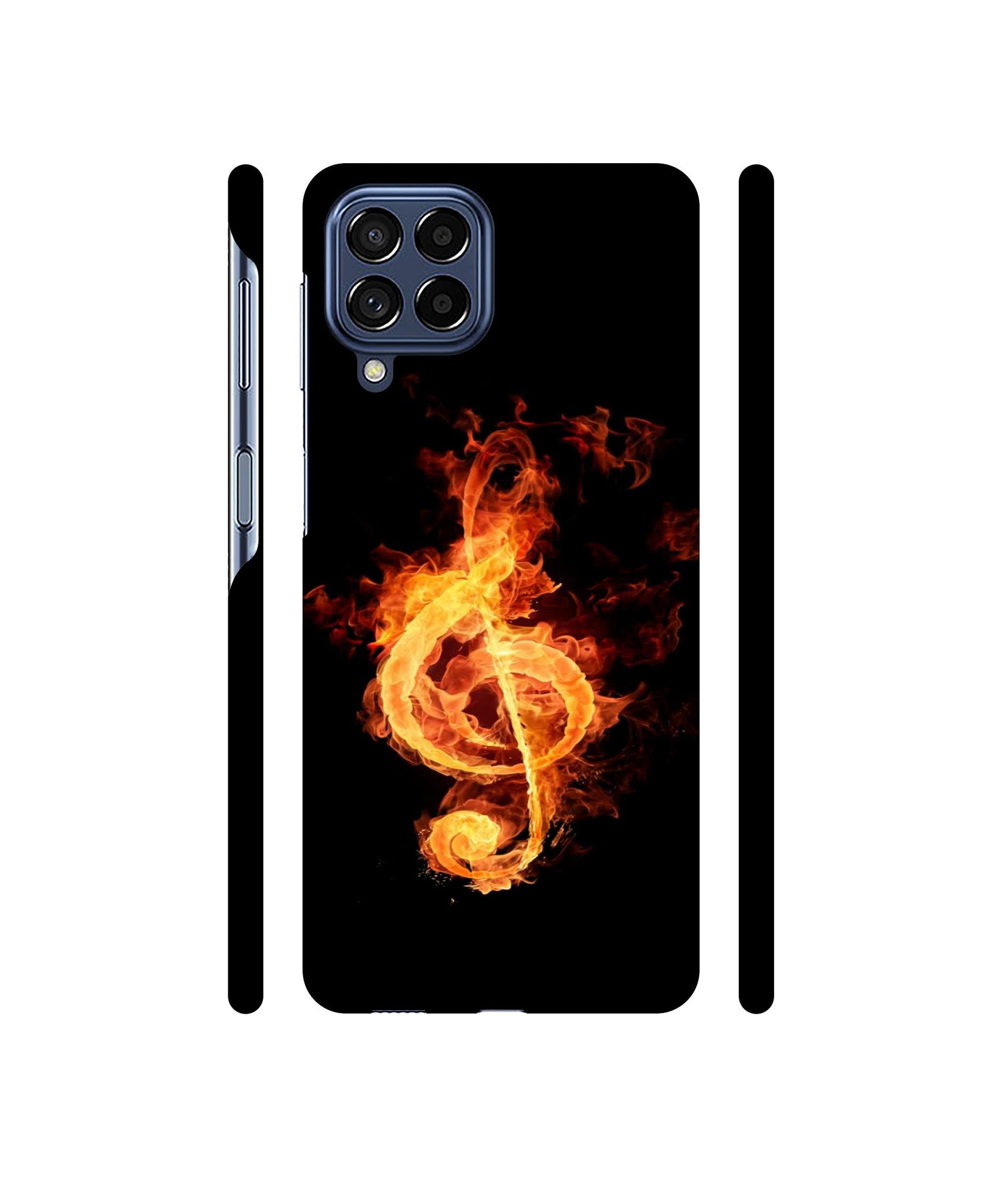 Fire Note Designer Hard Back Cover for Samsung Galaxy M53 5G