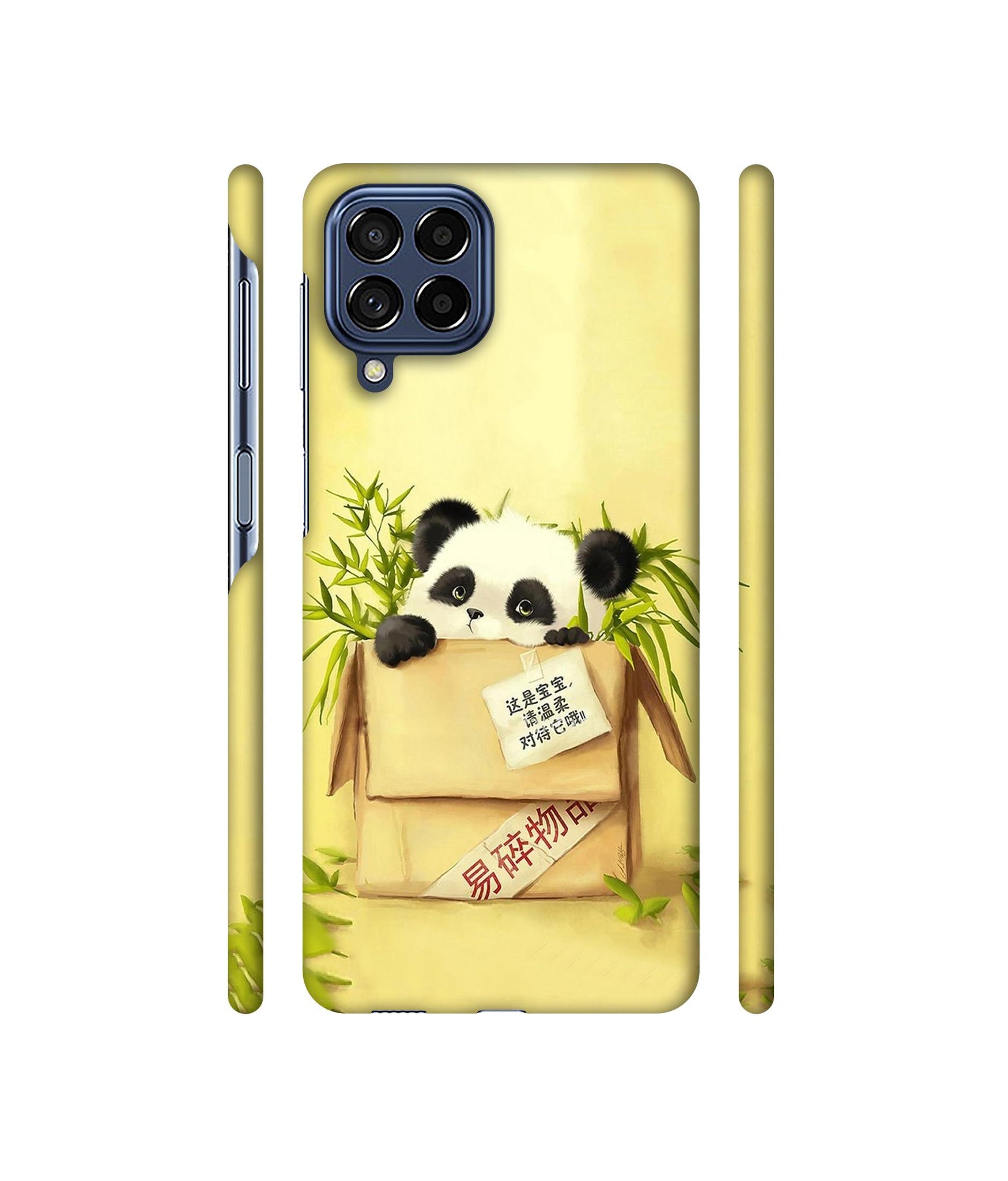 Panda In Box Designer Hard Back Cover for Samsung Galaxy M53 5G