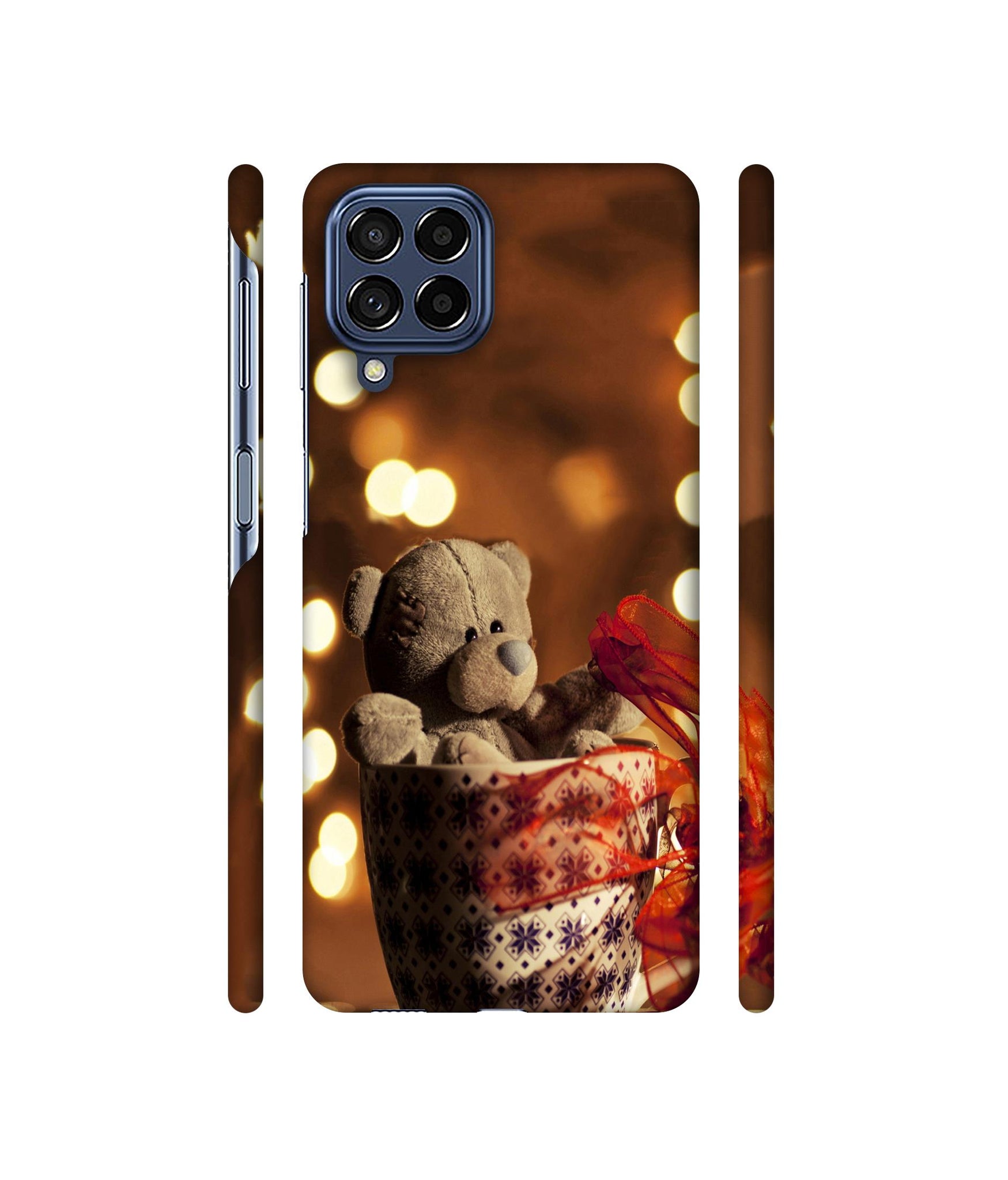 Teddy In Cup Designer Hard Back Cover for Samsung Galaxy M53 5G
