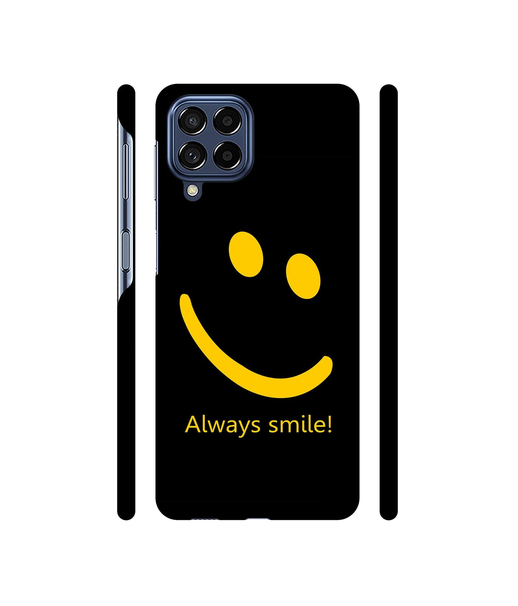 Always Smile Quote Designer Hard Back Cover for Samsung Galaxy M53 5G