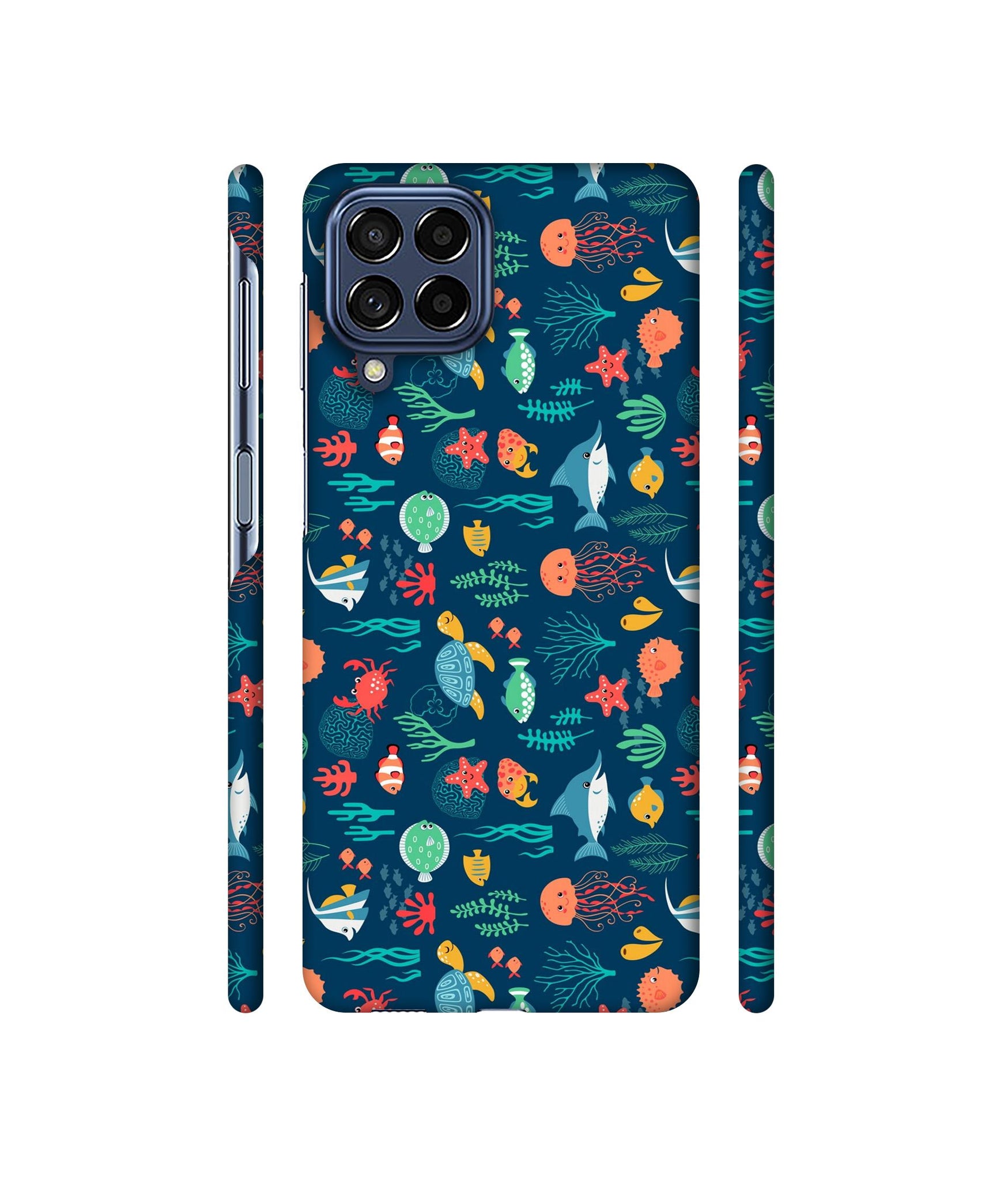 Aquarium Texture Designer Hard Back Cover for Samsung Galaxy M53 5G