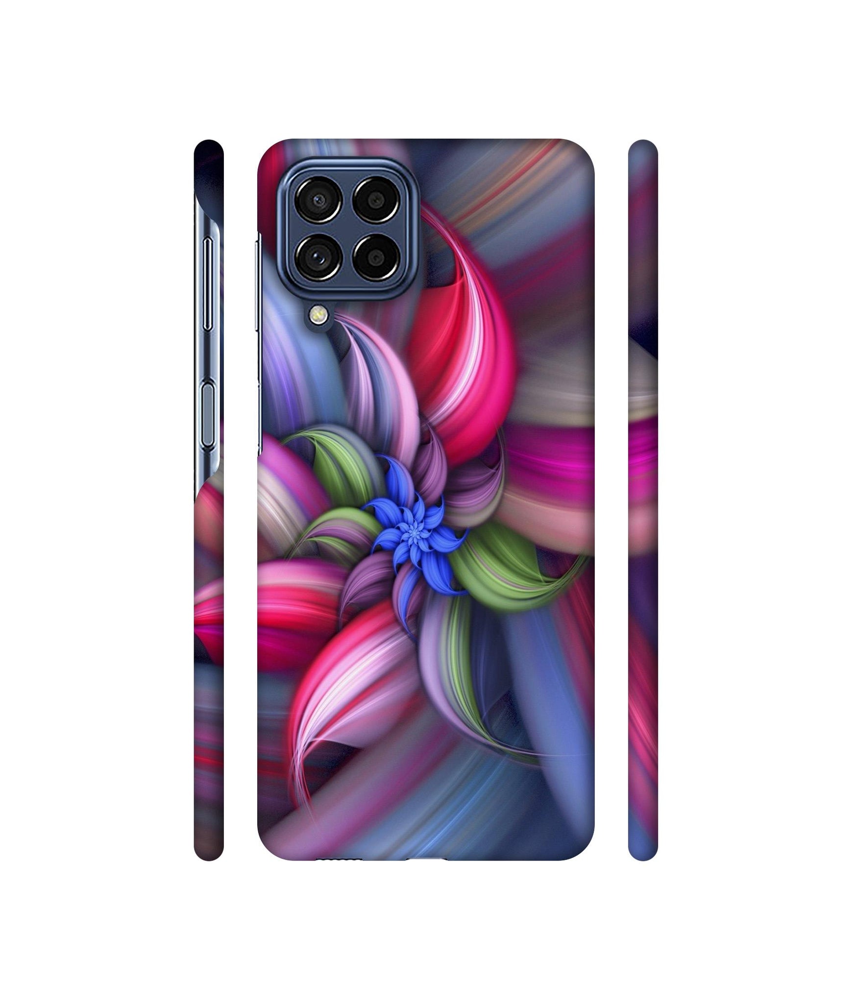 Colorful Flower Designer Hard Back Cover for Samsung Galaxy M53 5G