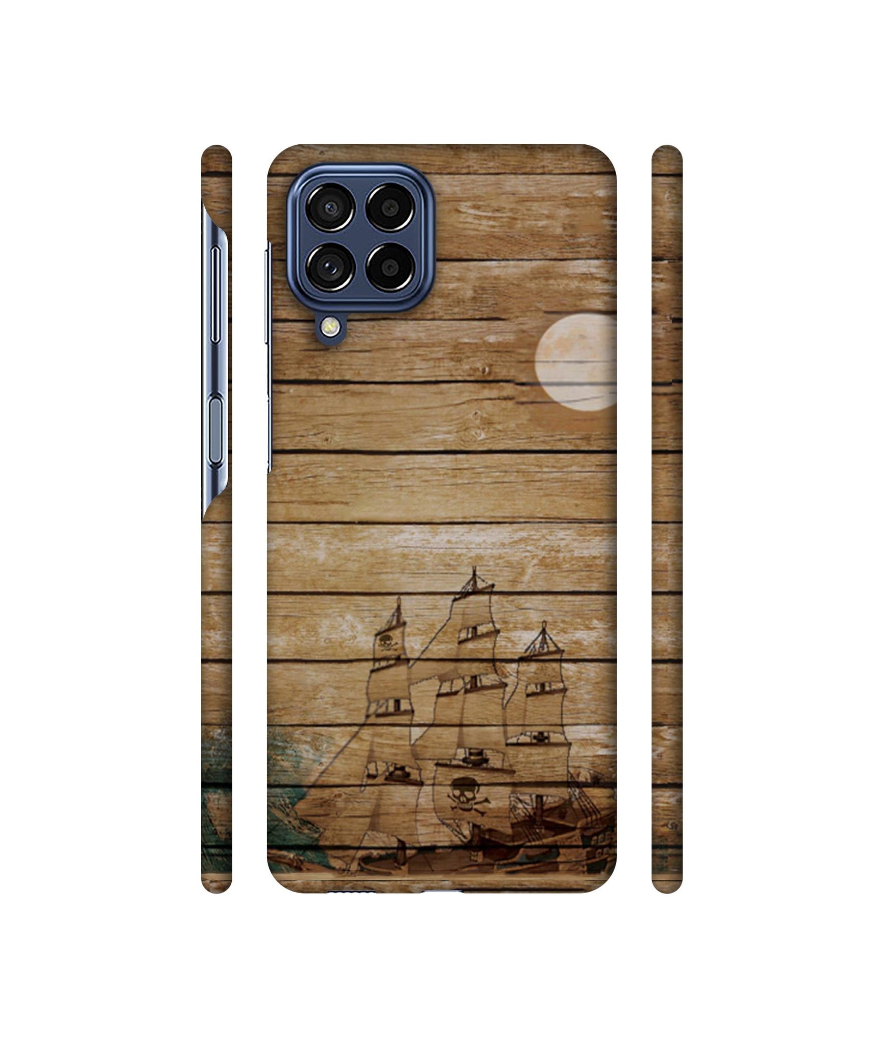 Wooden Pattern Designer Hard Back Cover for Samsung Galaxy M53 5G