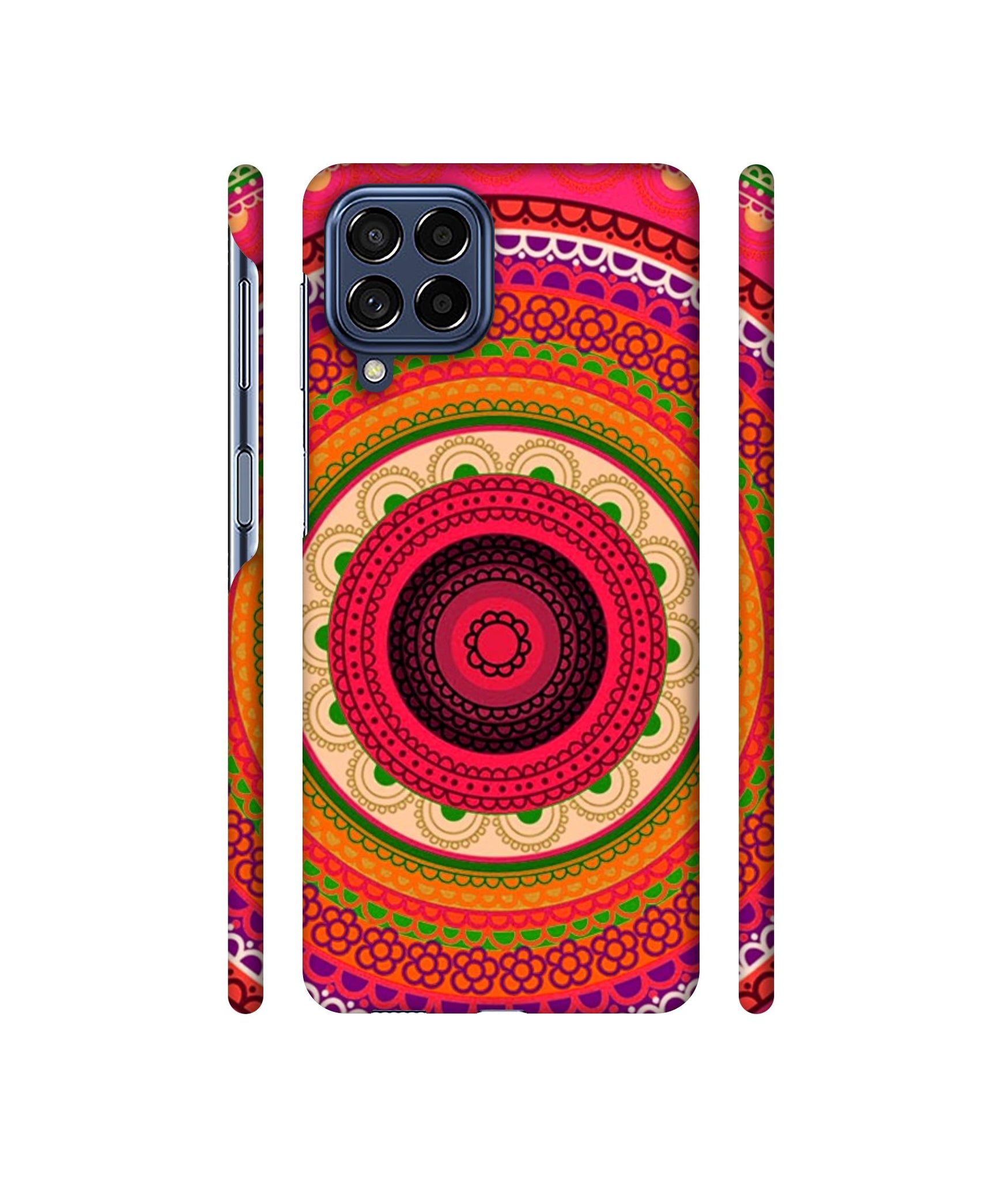 Round Rangoli Designer Hard Back Cover for Samsung Galaxy M53 5G