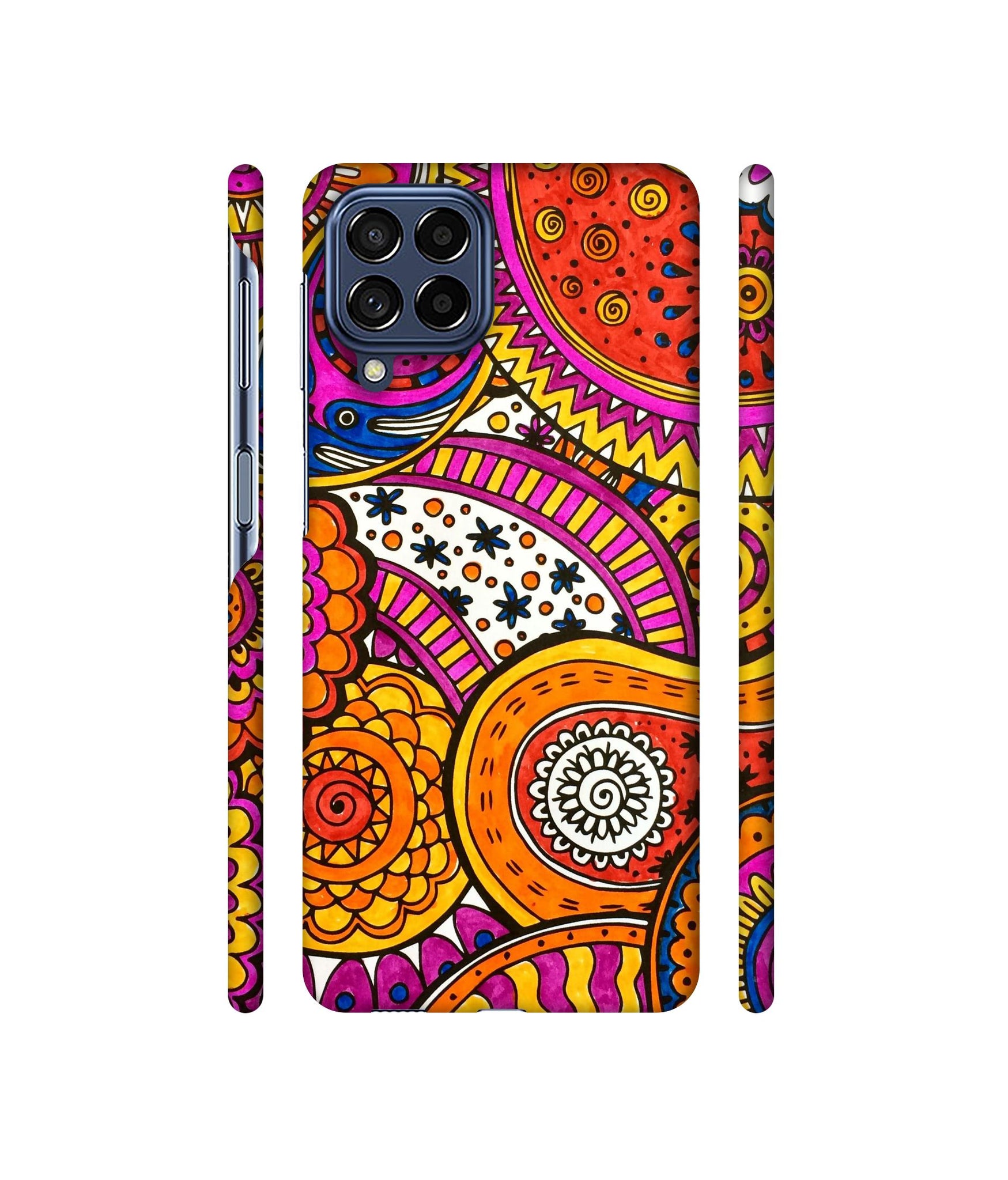 Rangoli Paisley Art Designer Hard Back Cover for Samsung Galaxy M53 5G