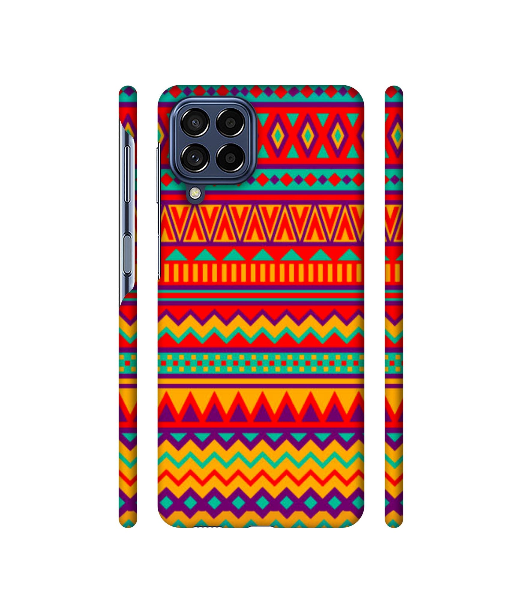 Multicolor Rangoli Art Designer Hard Back Cover for Samsung Galaxy M53 5G