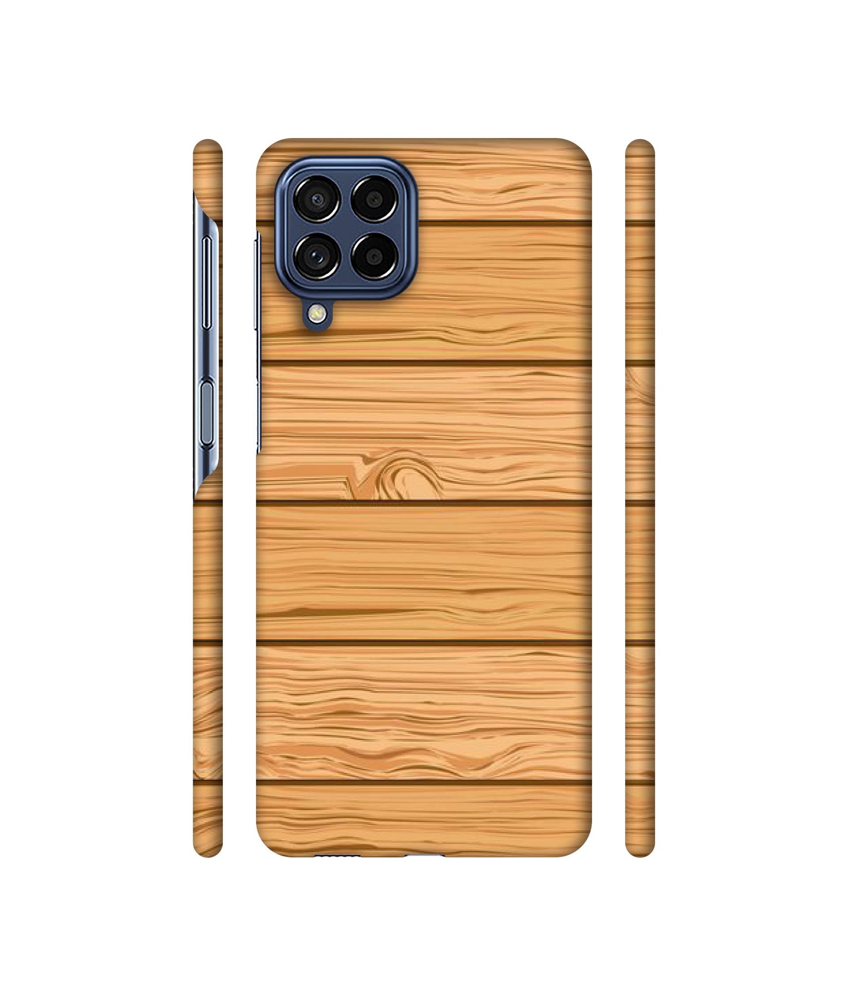 Wooden Texture Pattern Designer Hard Back Cover for Samsung Galaxy M53 5G