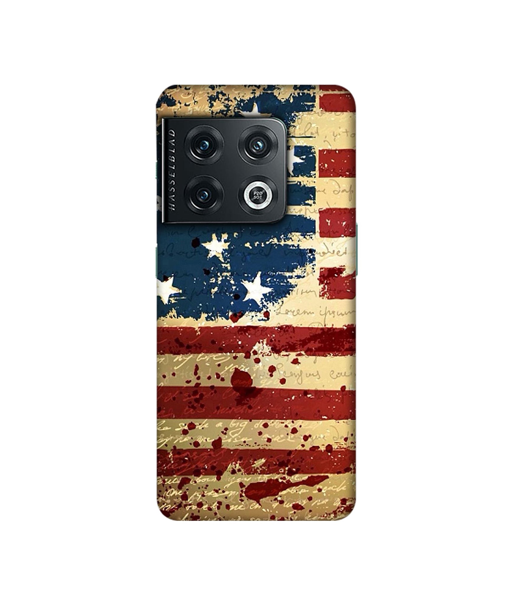 Colorful USA Flag Designer Hard Back Cover for OnePlus 10 Pro 5G