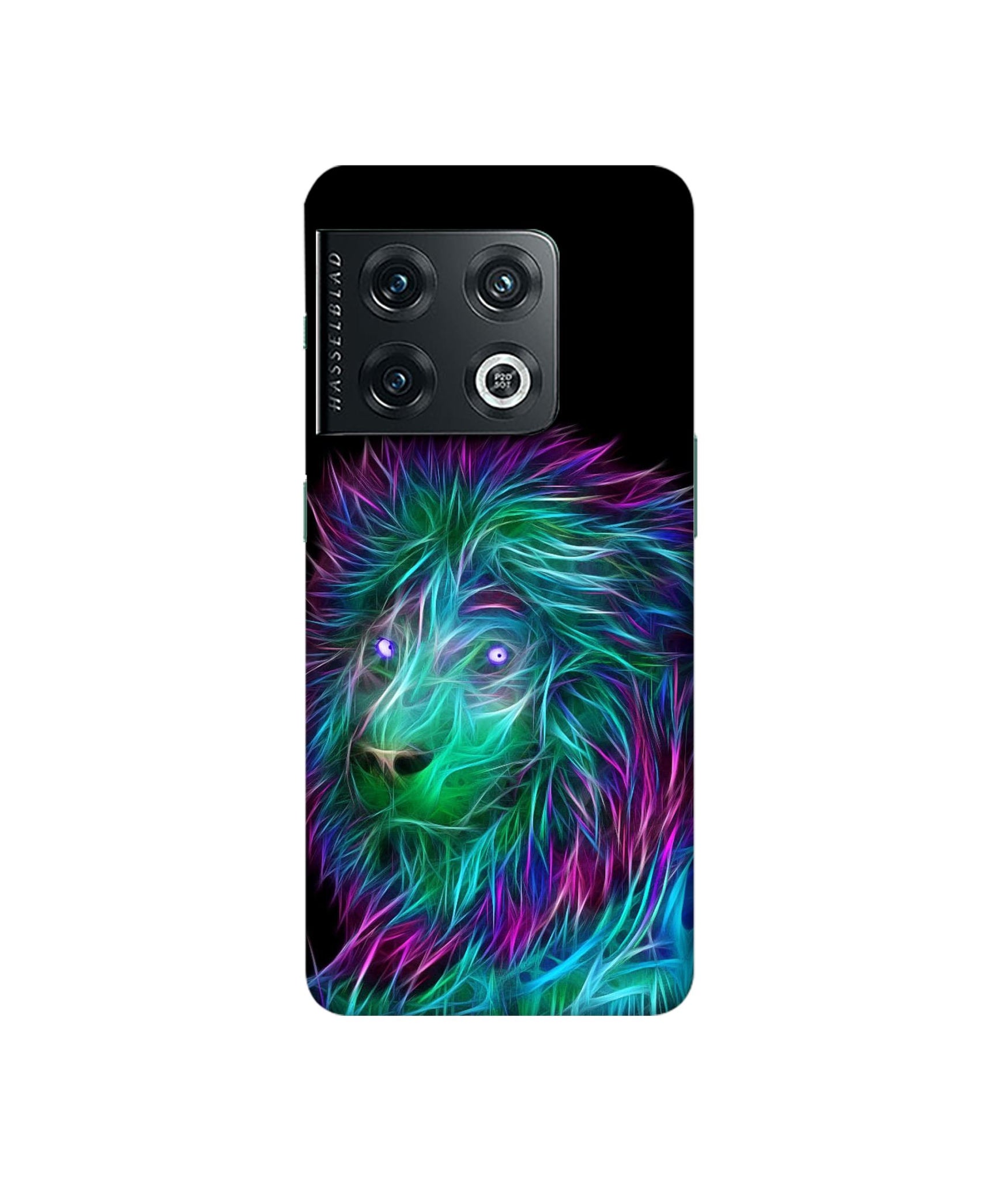 3D Lion Designer Hard Back Cover for OnePlus 10 Pro 5G