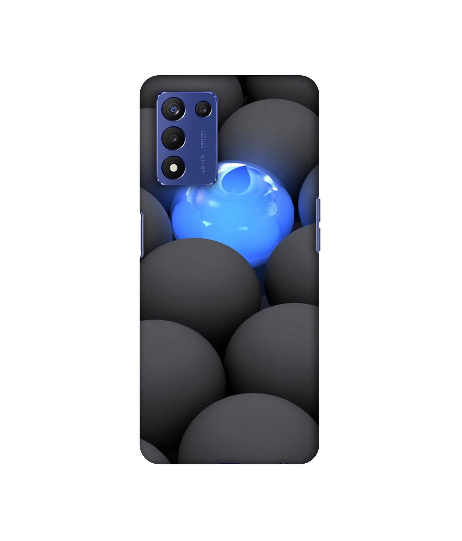 Balls Dark Neon Sight Surface Designer Hard Back Cover for Realme 9 5G Speed Edition