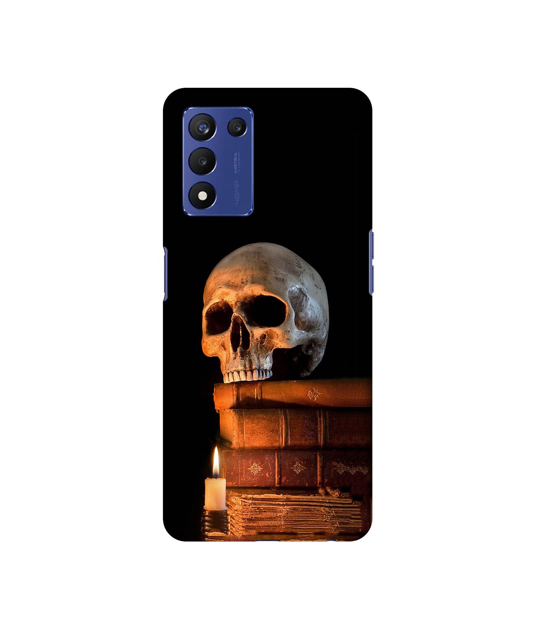 Skull Magic Candles Books Designer Hard Back Cover for Realme 9 5G Speed Edition