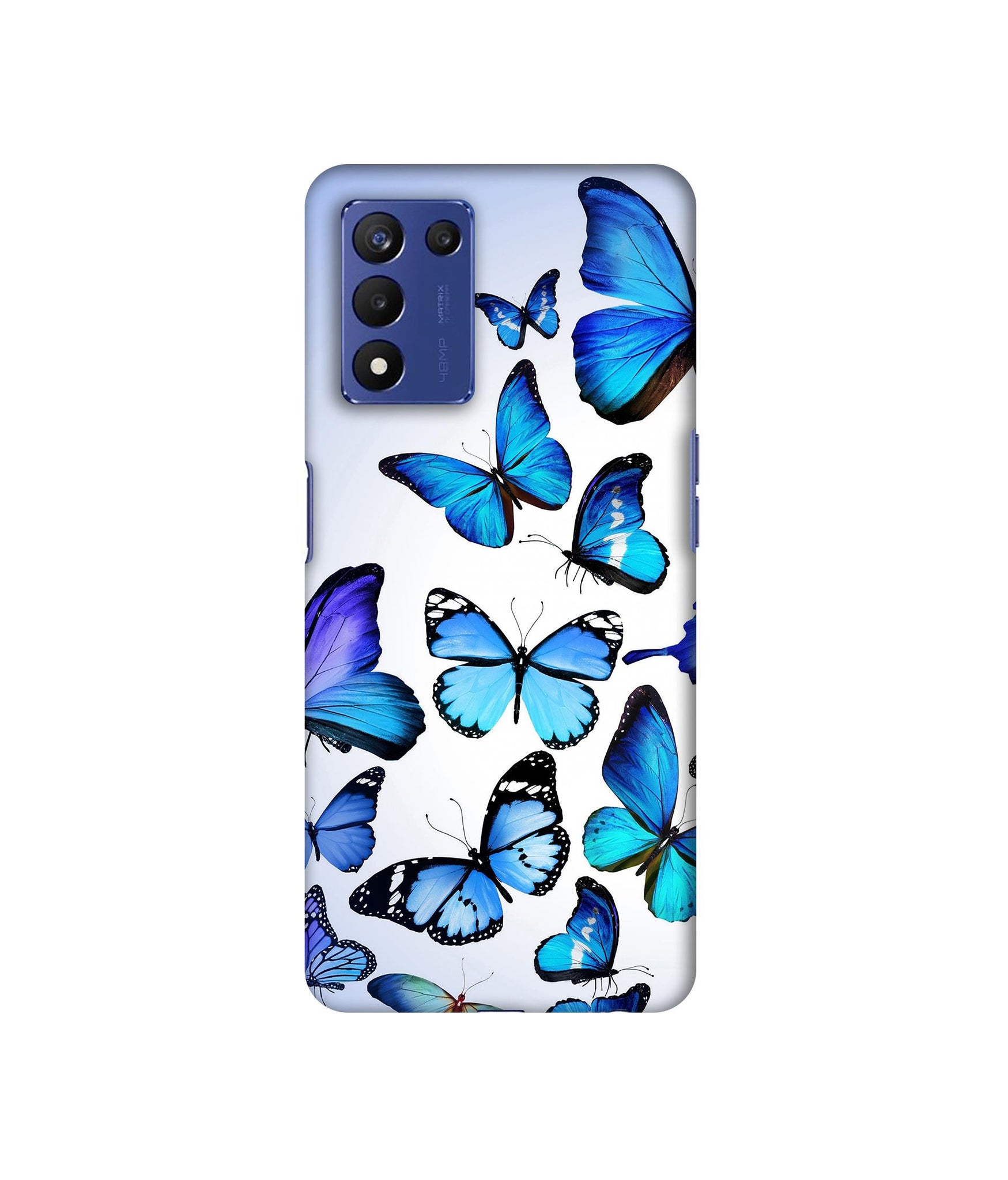 Colorful Flying Butterfly Designer Hard Back Cover for Realme 9 5G Speed Edition
