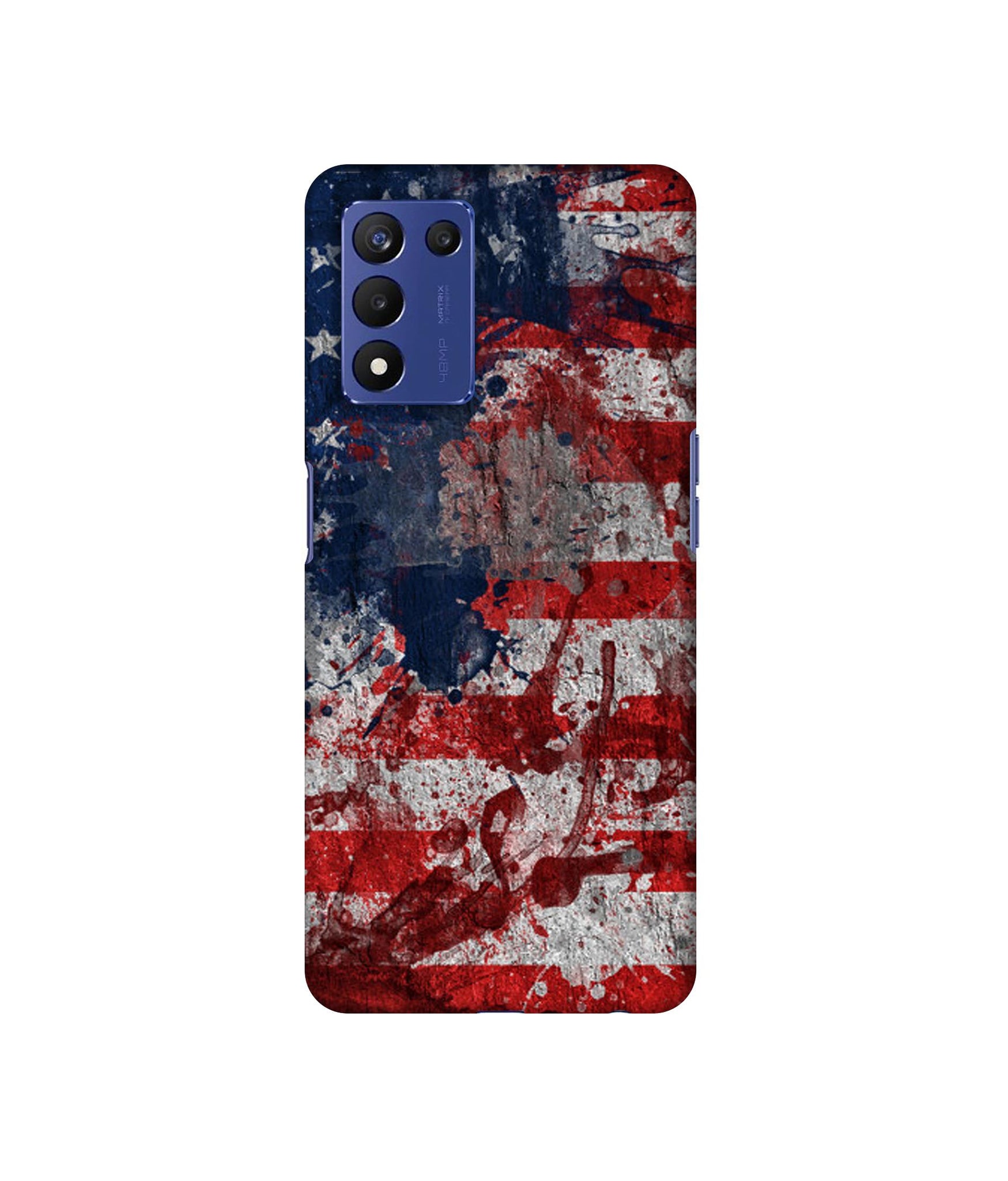 Painting American Designer Hard Back Cover for Realme 9 5G Speed Edition