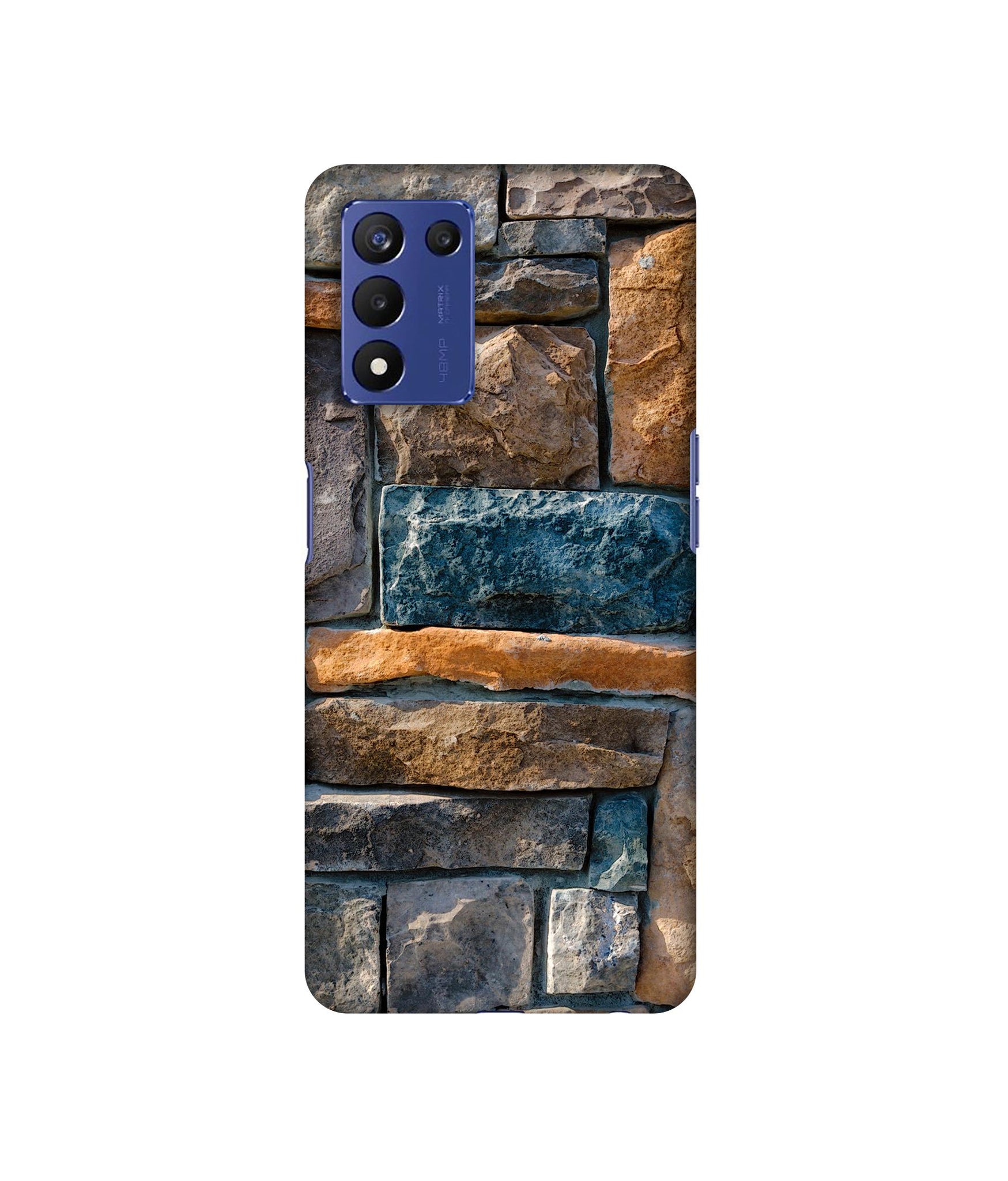 Decorative Stone Cladding Designer Hard Back Cover for Realme 9 5G Speed Edition