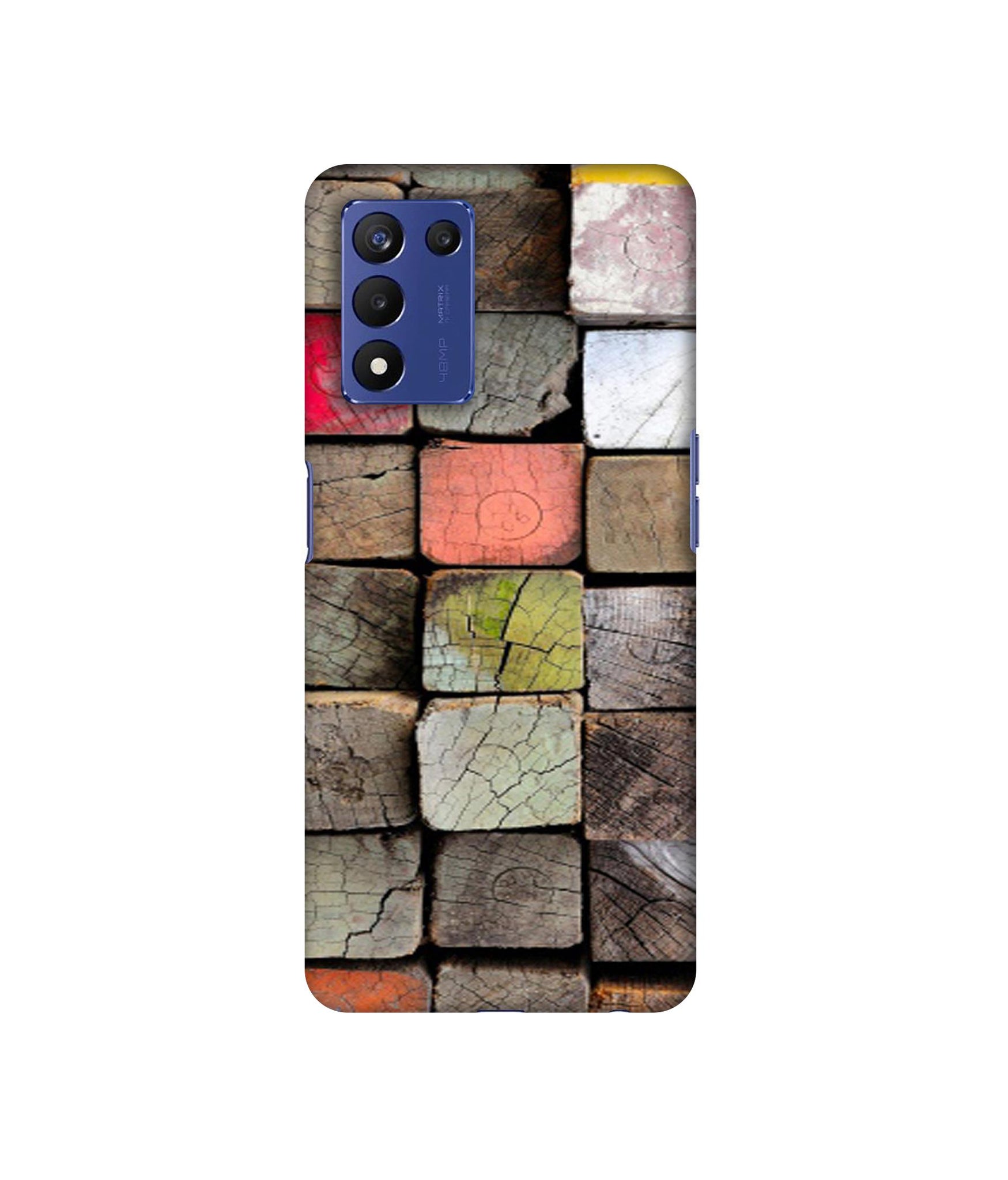 Wood Lumber Paint Designer Hard Back Cover for Realme 9 5G Speed Edition