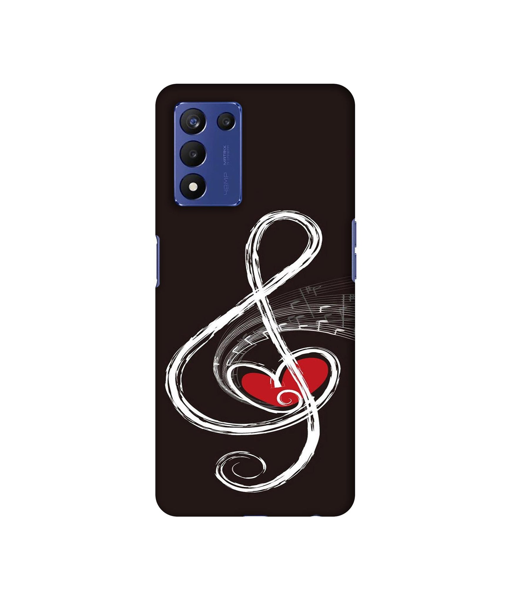 Love Note Music Designer Hard Back Cover for Realme 9 5G Speed Edition