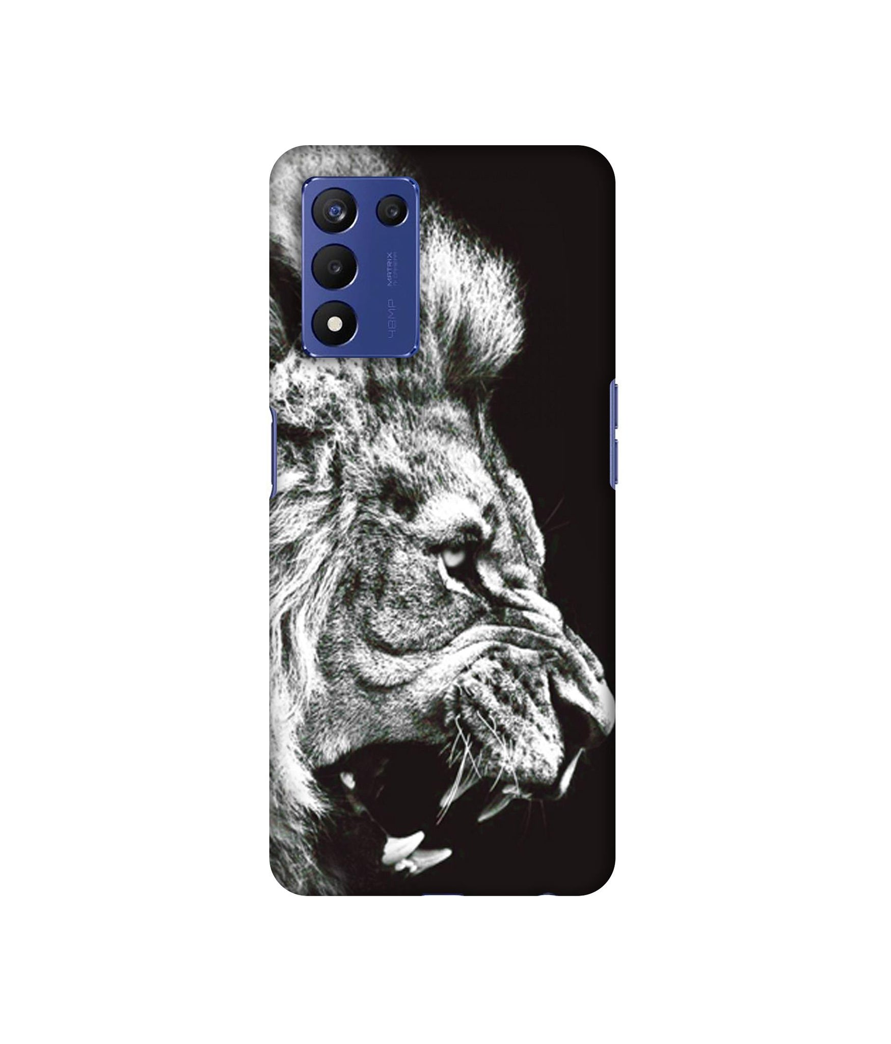 Angry Lion Designer Hard Back Cover for Realme 9 5G Speed Edition