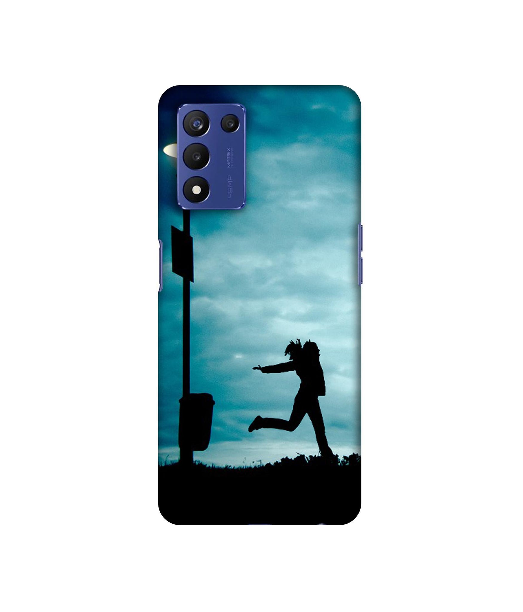 Girl Running At Night Designer Hard Back Cover for Realme 9 5G Speed Edition