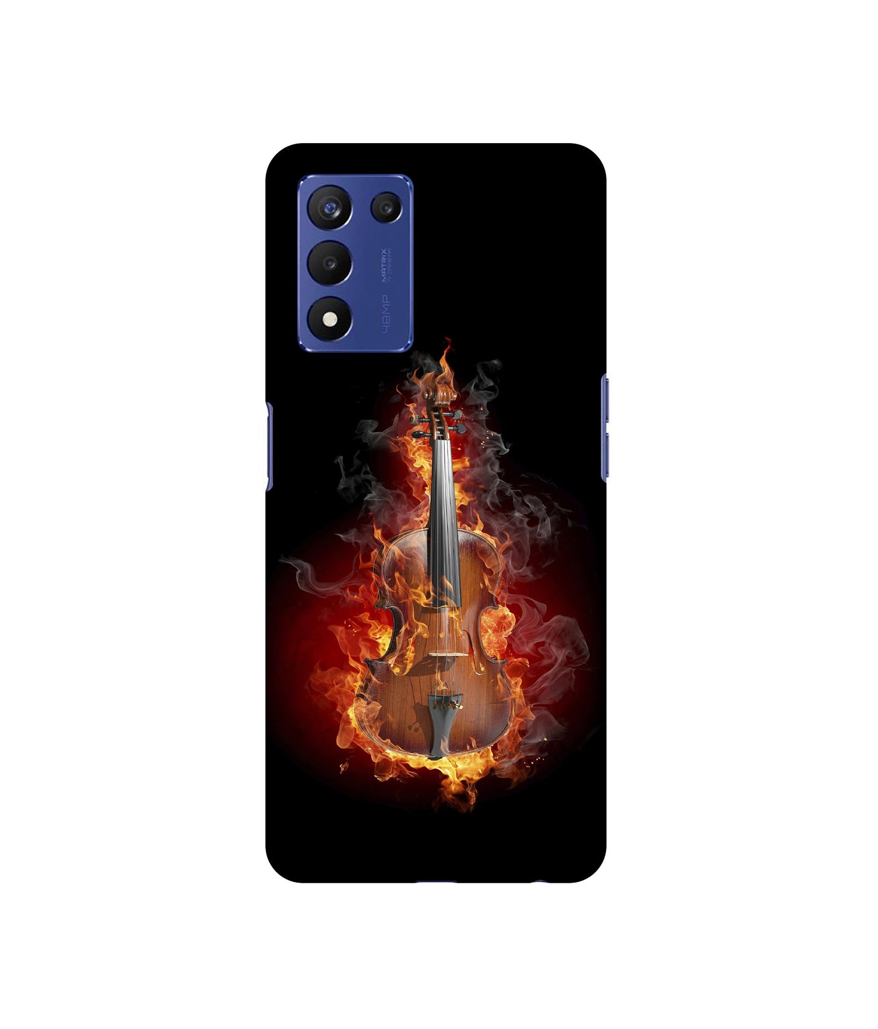 Burning Violin Designer Hard Back Cover for Realme 9 5G Speed Edition