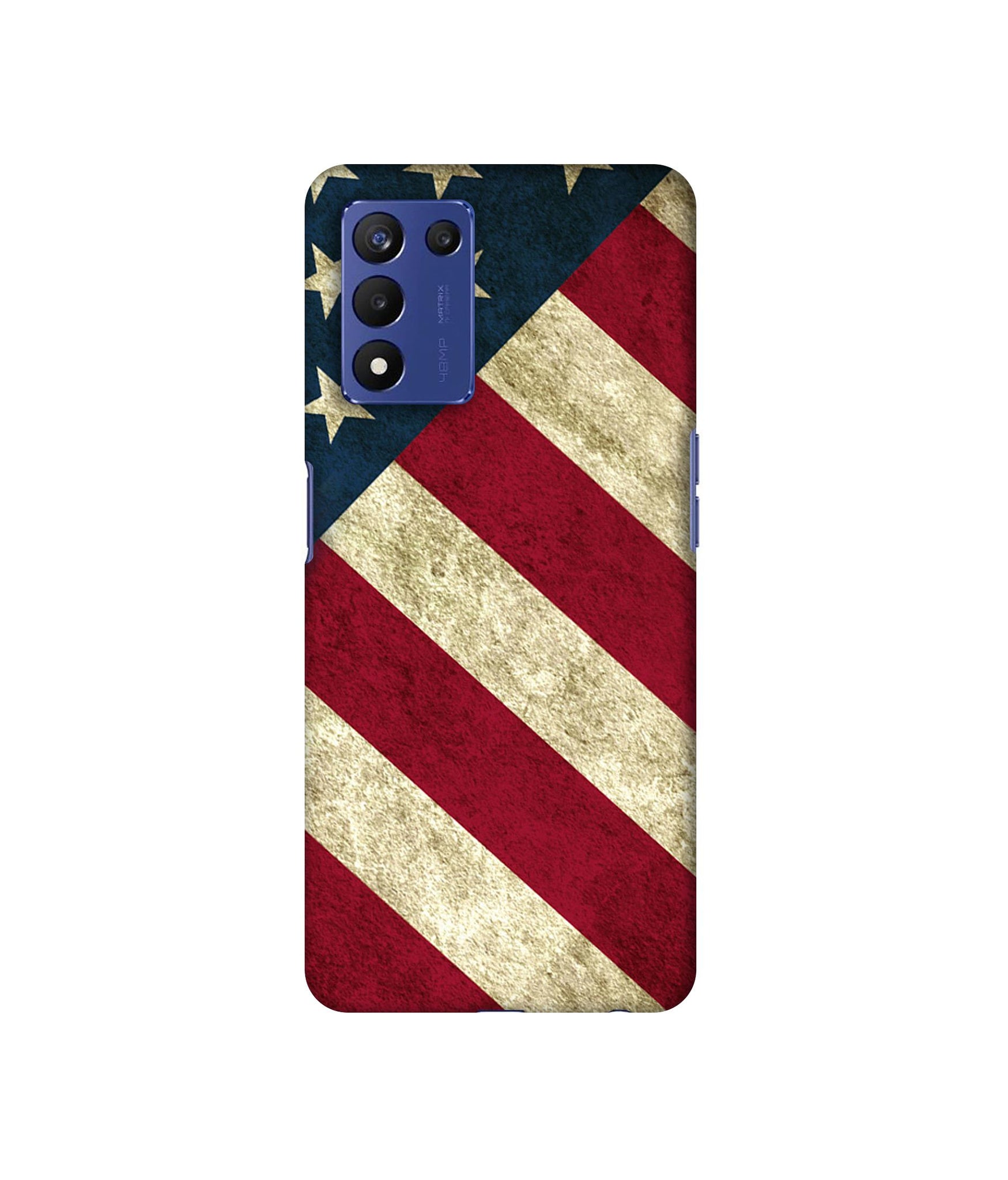 USA Flag Designer Hard Back Cover for Realme 9 5G Speed Edition