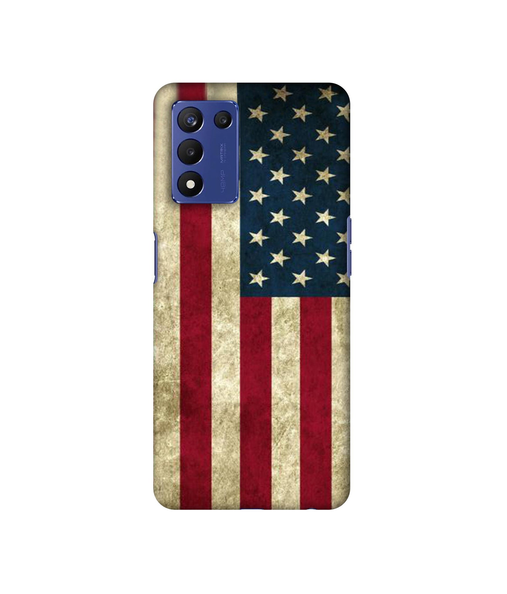 Vingate USA Flag Designer Hard Back Cover for Realme 9 5G Speed Edition