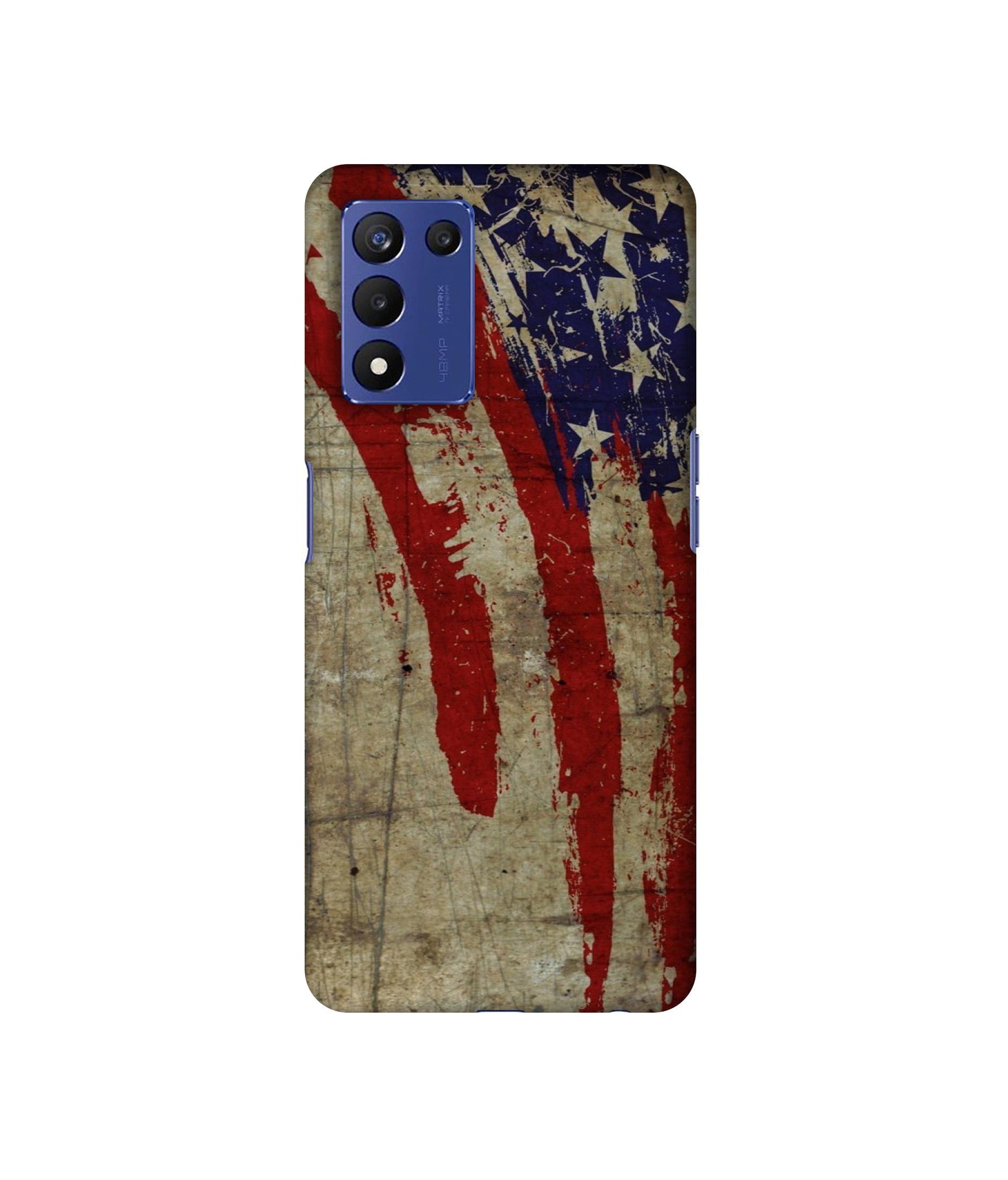 Vintage American Flag Designer Hard Back Cover for Realme 9 5G Speed Edition