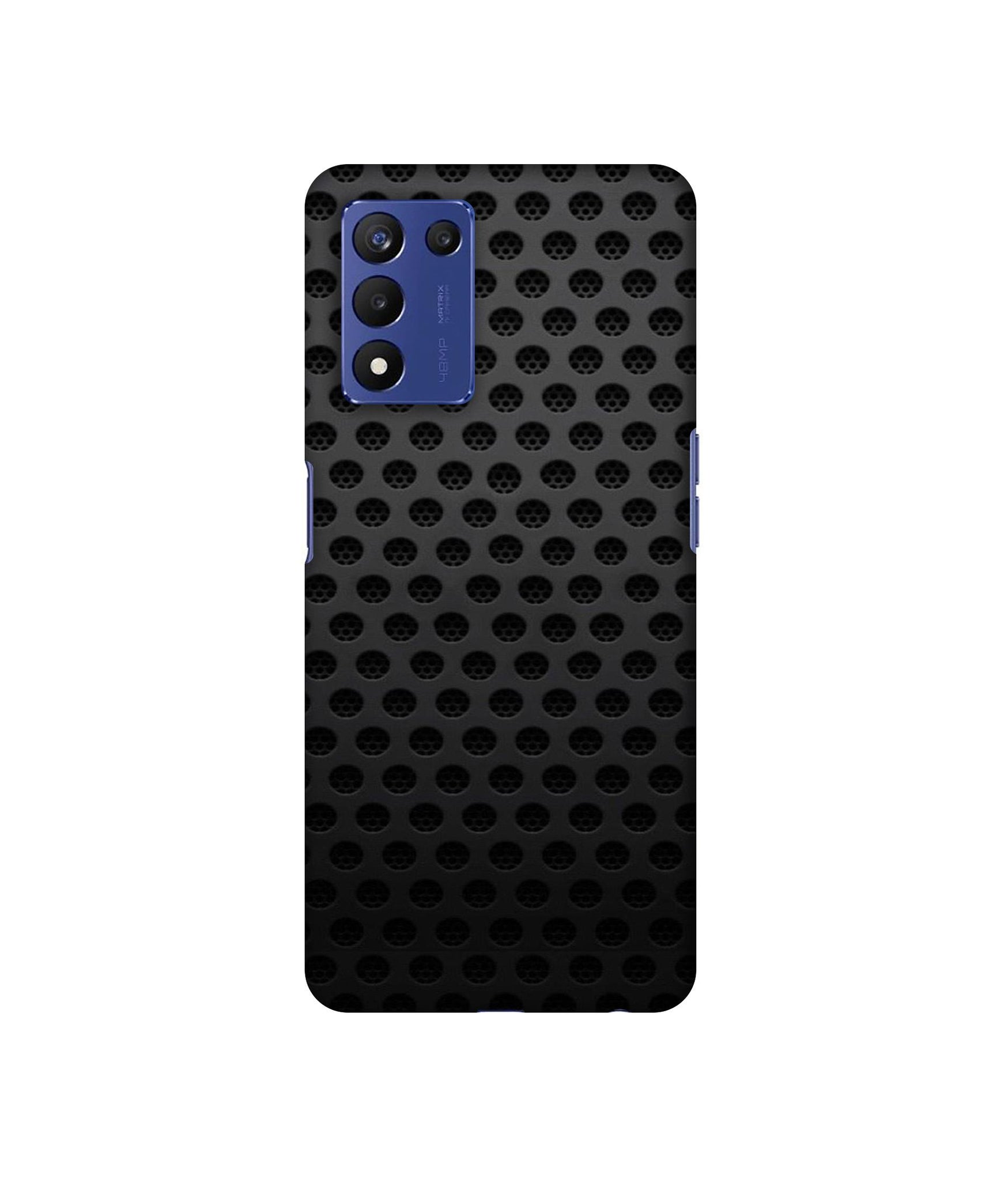Black Circle Designer Hard Back Cover for Realme 9 5G Speed Edition